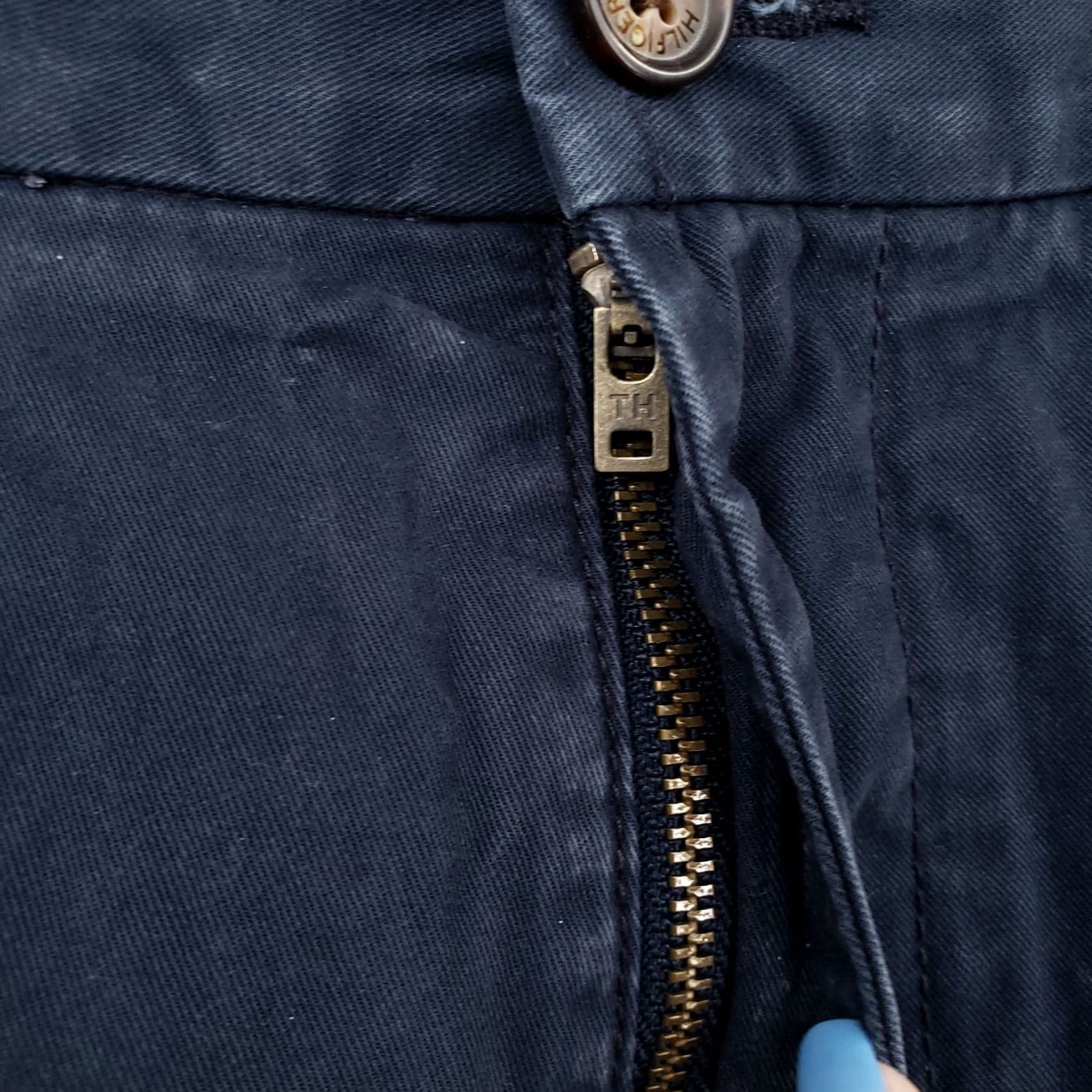 Tommy Hilfiger Tommy Hilfiger Pants Mens 36X30 Chino Cotton Blue Flat Front Regular Fit Tailored Size US 37 - 6 Thumbnail