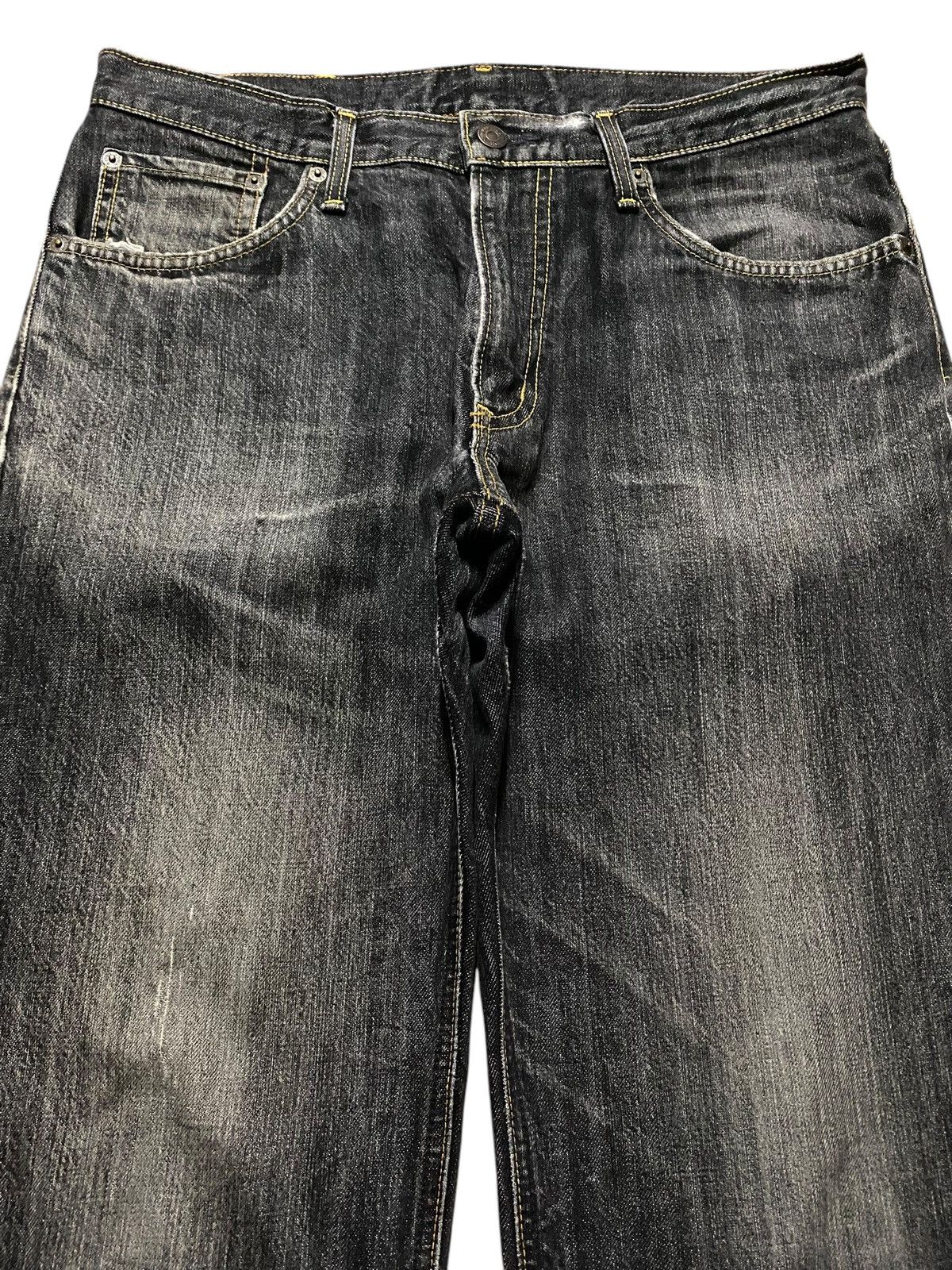 Edwin Vintage Edwin Black Jeans Japan 404 Loose Size US 33 - 3 Thumbnail