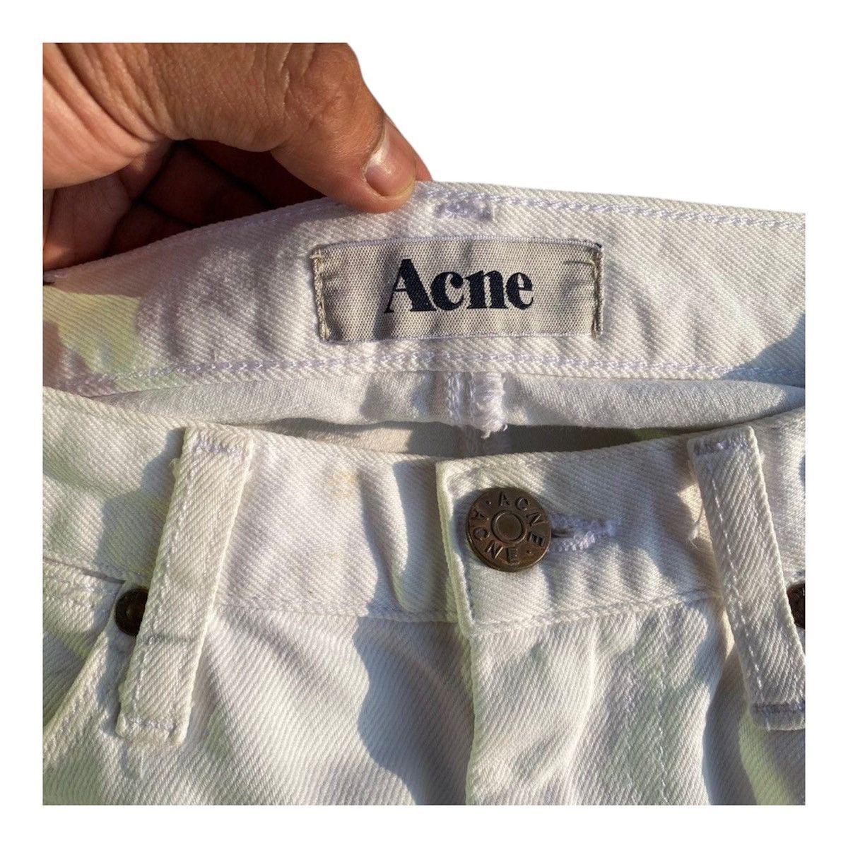 Acne Studios Acne Studios Max Optic White Jeans Size US 29 - 15 Thumbnail