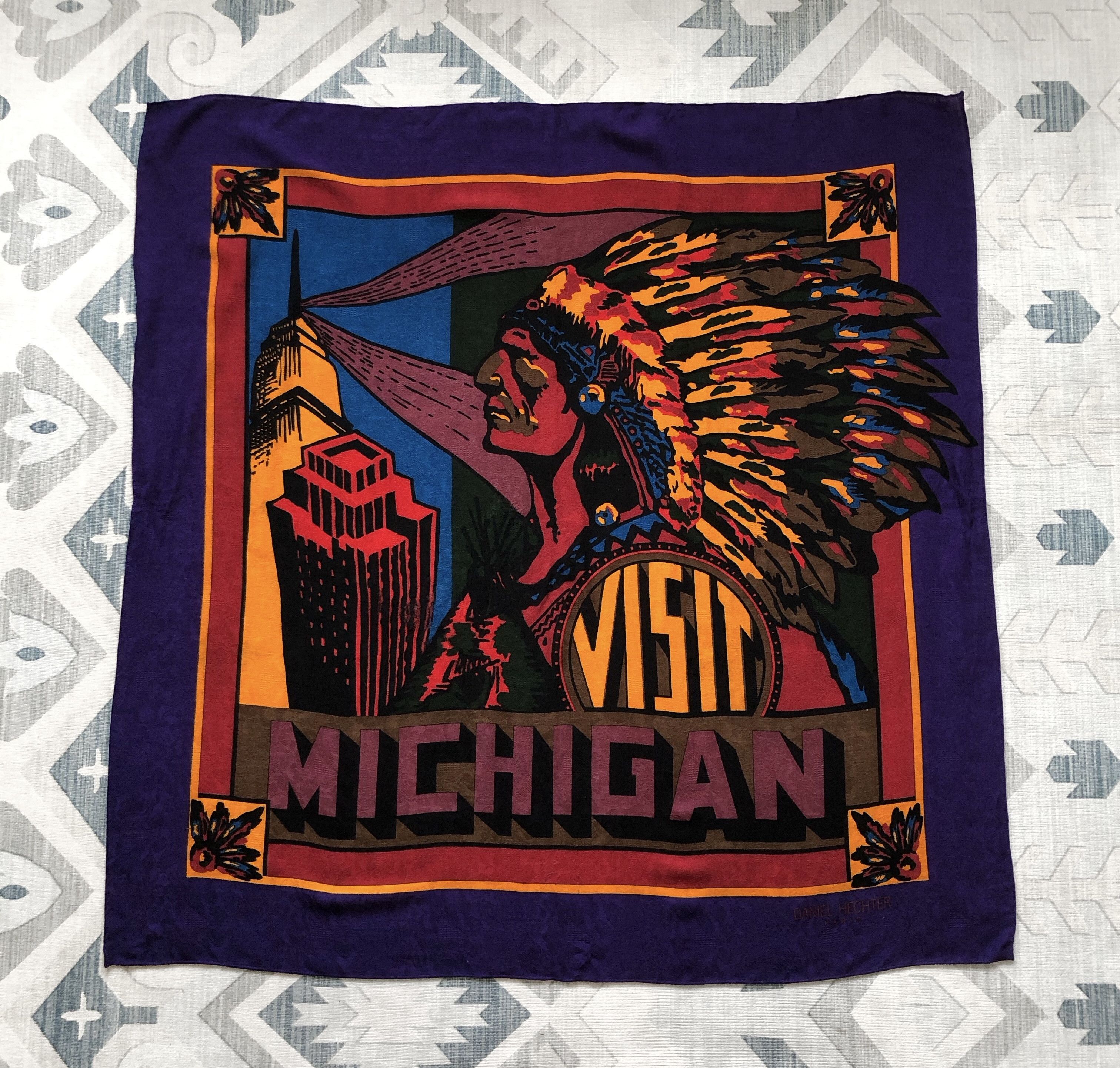 Daniel Hechter × Native × Vintage VINTAGE DANIEL HECHTER PARIS MICHIGAN WOOL SCARVES Size ONE SIZE - 1 Thumbnail