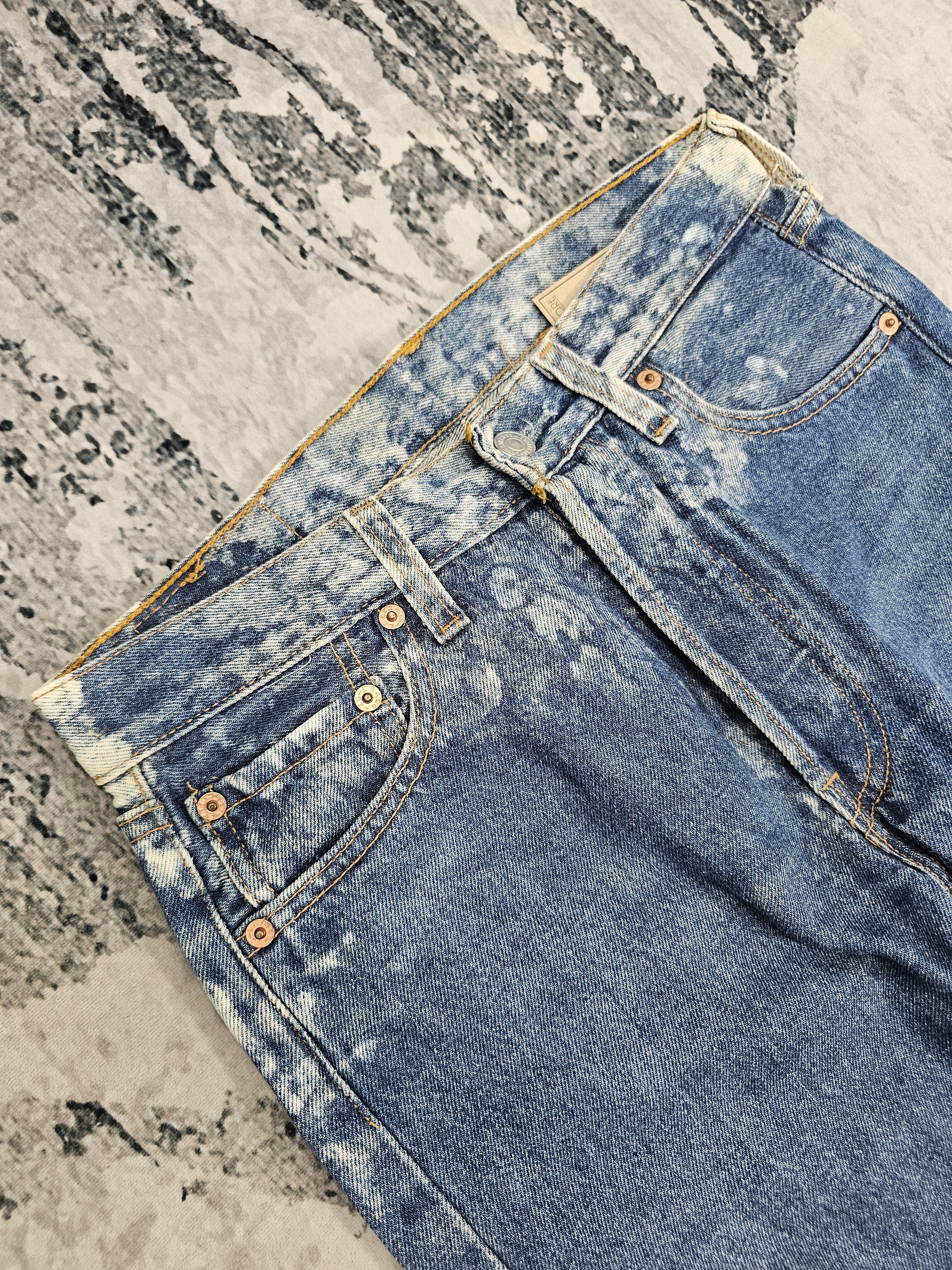 Levi's Vintage Clothing Vitg90's LEVIS 501 Bleached Effect Jeans Made In USA L0554 Size US 29 - 6 Thumbnail