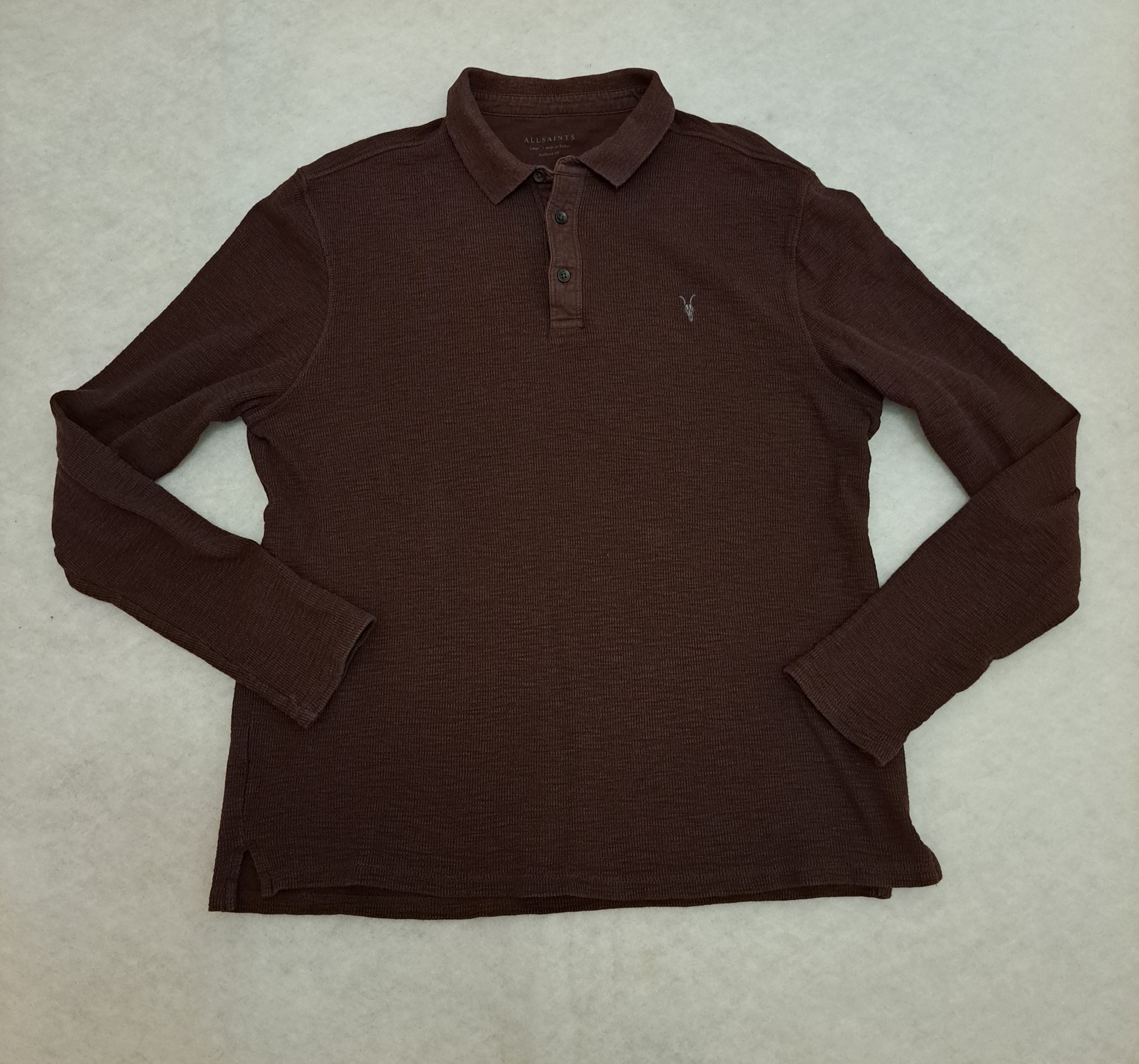 Allsaints AllSaints long sleeve polo blouse L All Saints Size US L / EU 52-54 / 3 - 3 Thumbnail