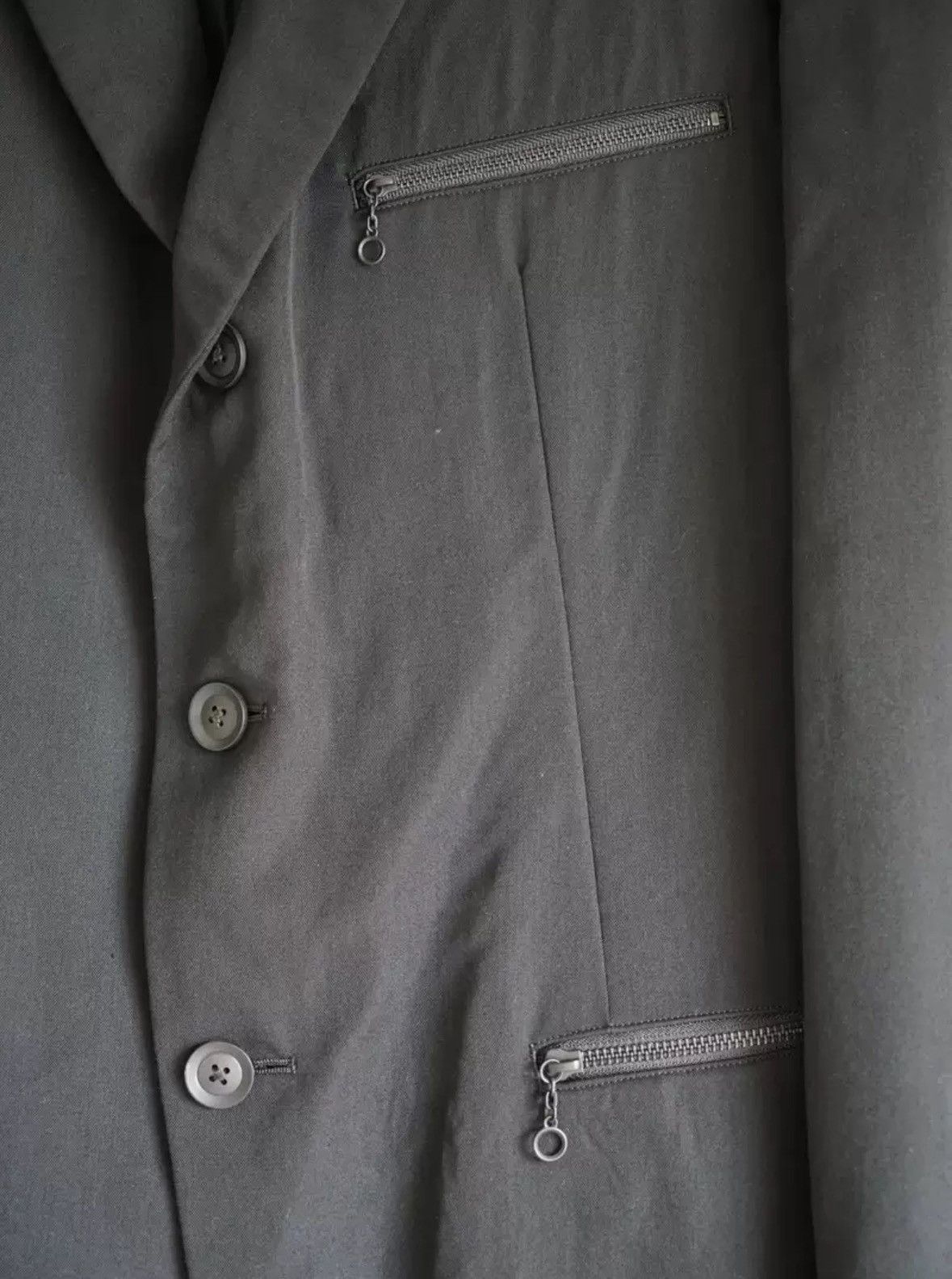 Yohji Yamamoto Yohji Yamamoto 20ss Zipper Tail Wool Suit 2412-Nextarrow Size US L / EU 52-54 / 3 - 3 Thumbnail