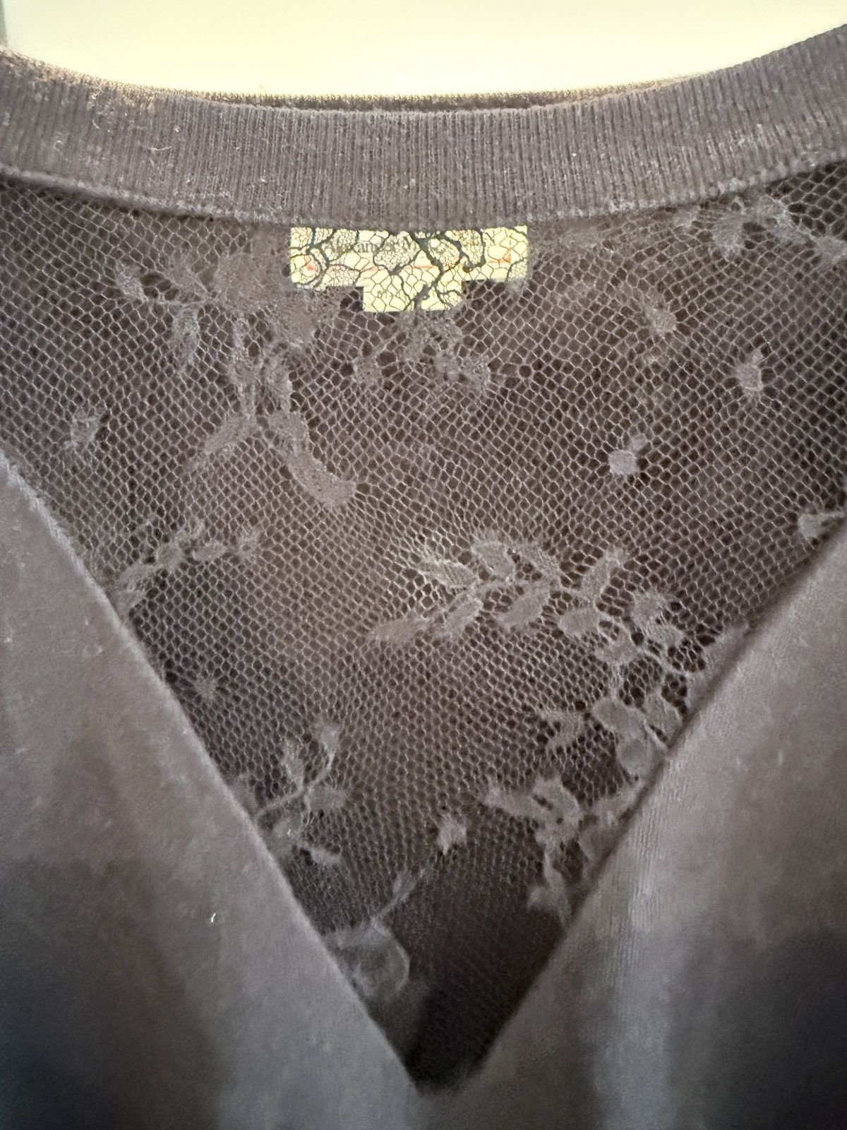 Alexander McQueen T-shirt with floral mesh Size US M / EU 48-50 / 2 - 3 Thumbnail