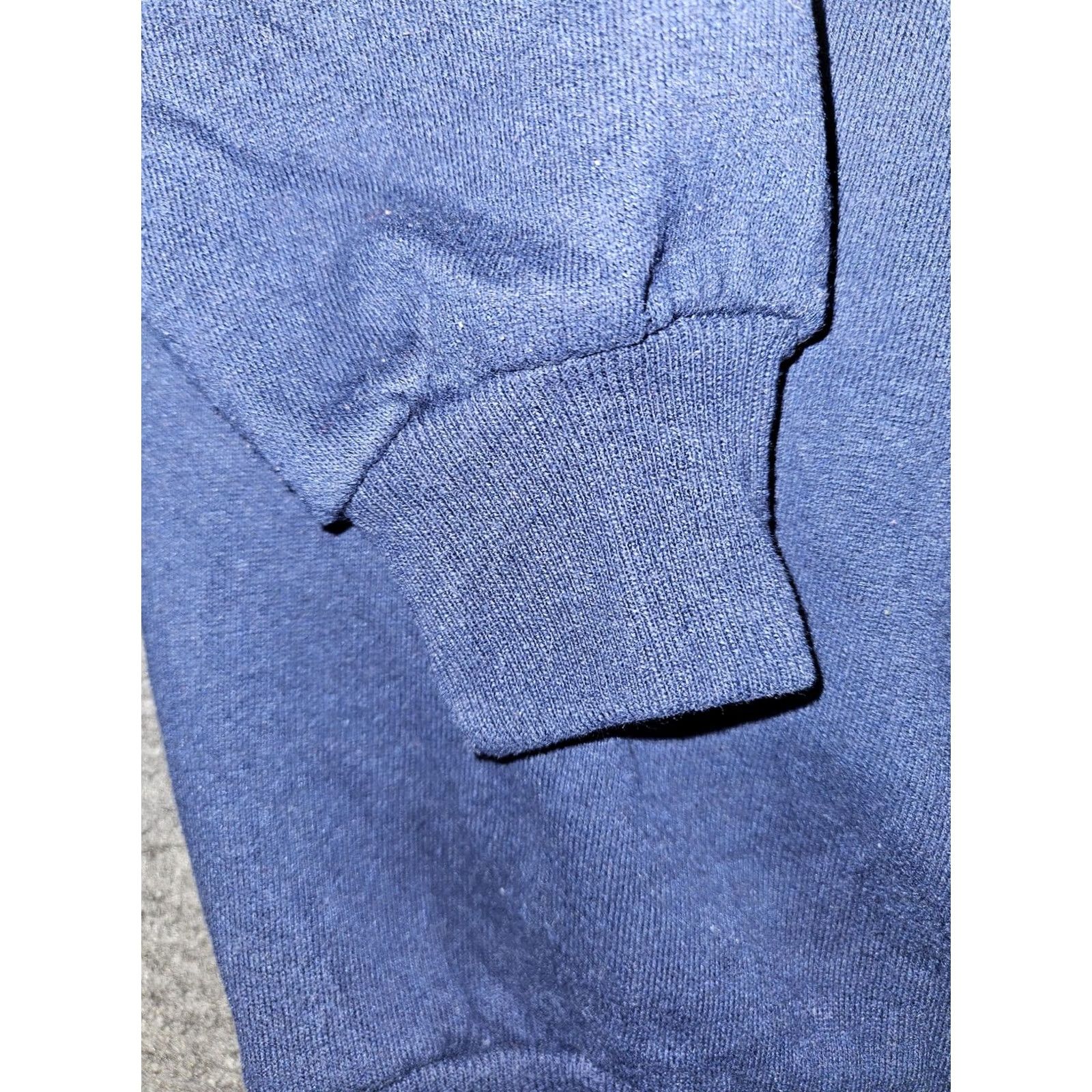 Jerzees VINTAGE Jerzees Sweatshirt Women's XL Blue Ugly Christmas Patchwork Made USA 90s Size XL / US 12-14 / IT 48-50 - 6 Thumbnail
