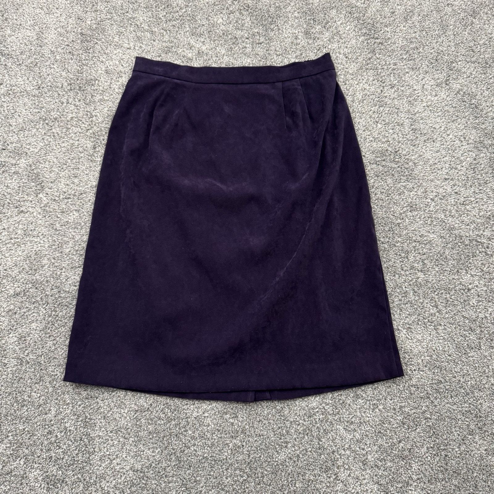 Other Vintage 90s Skirt Size 12 Velour Office Evening Wear Chic Size 34" / US 12 / IT 48 - 1 Thumbnail