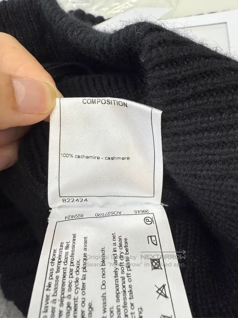 Chanel Chanel Black cashmere skirt Size 42" / US 20 - 5 Thumbnail