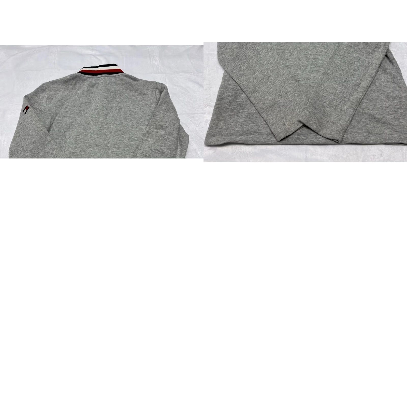 Tommy Hilfiger Tommy Hilfiger Men’s Medium Gray Quarter Zip Fleece Pullover Sweater Cotton Blend Logo Zipper Mens Size US M / EU 48-50 / 2 - 9 Thumbnail