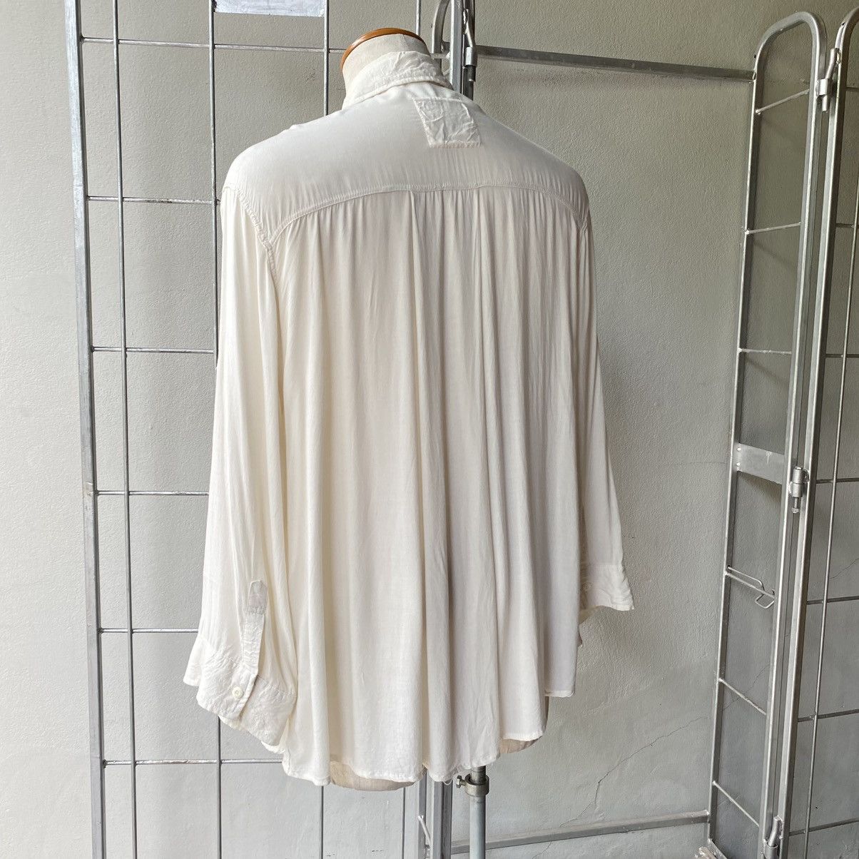 Designer × Japanese Brand G.O.A White Soft Long Sleeve Shirt with Chest Pockets Size ONE SIZE - 2 Thumbnail