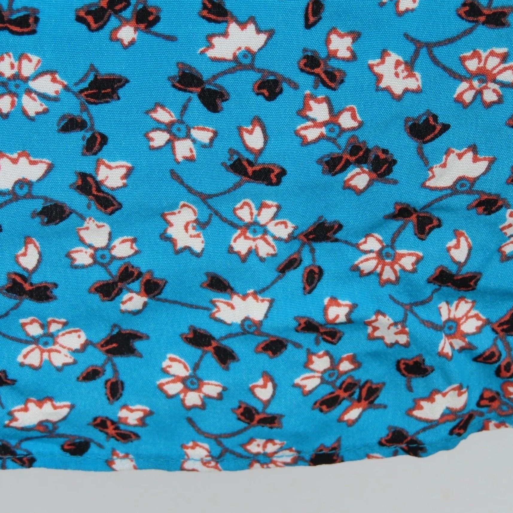 Veronica Beard VERONICA BEARD Blouse Shirt Floral V-Neck Button Front Blue White Women 0 Size XS / US 0-2 / IT 36-38 - 6 Thumbnail