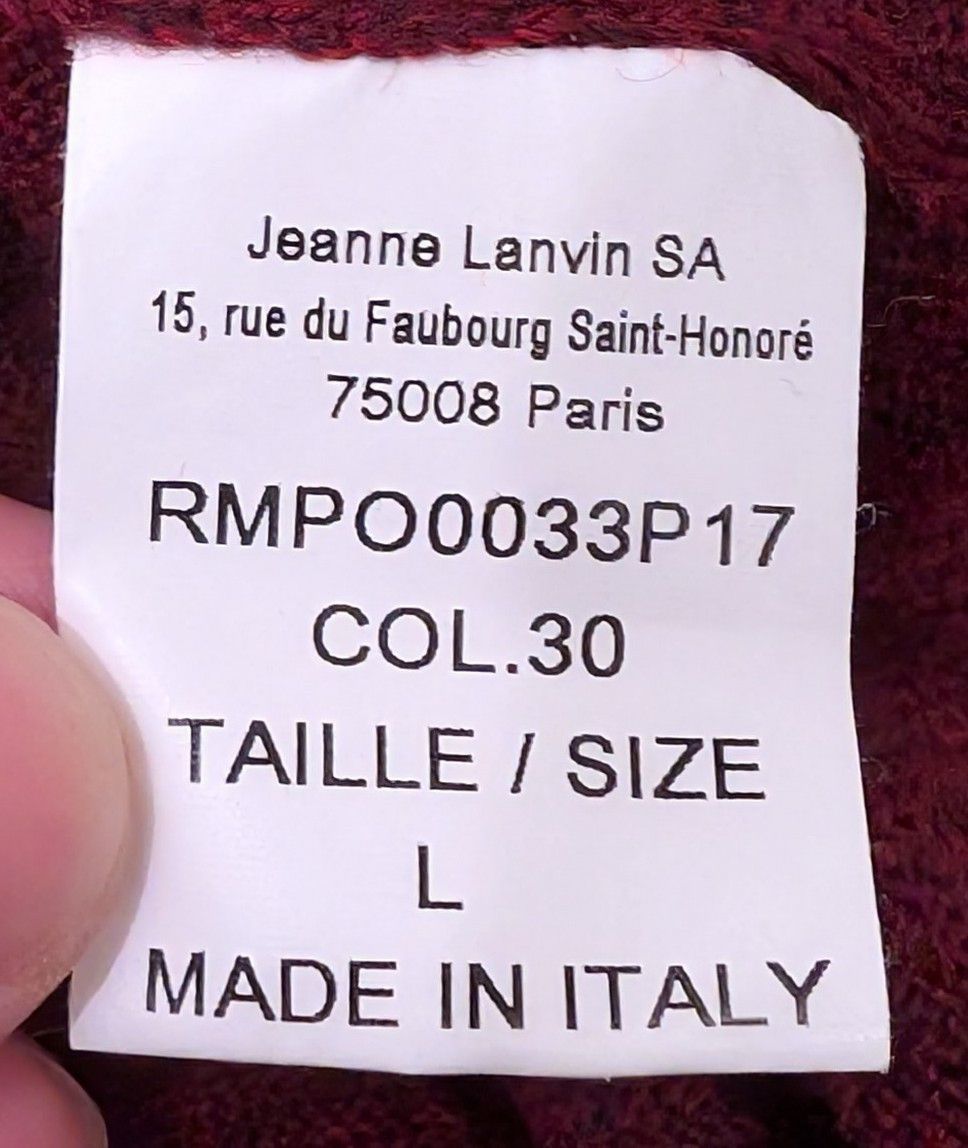 Lanvin Lanvin 100% Wool Knit Koi Sweater Made in Italy Size US L / EU 52-54 / 3 - 5 Thumbnail