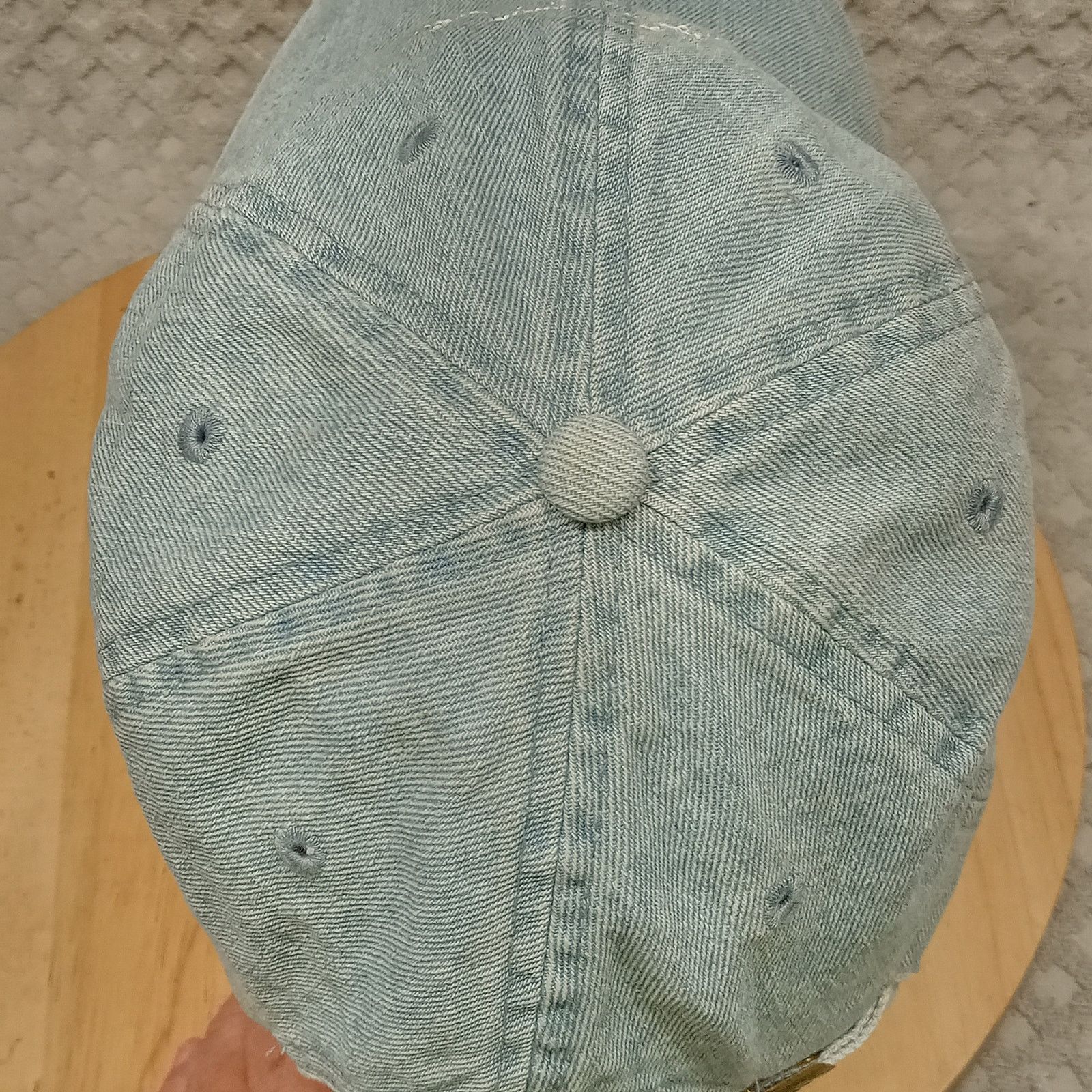 & Other Stories Women's Just Me Denim Cap Hat Blue Chambray Adjustable Size ONE SIZE - 4 Thumbnail