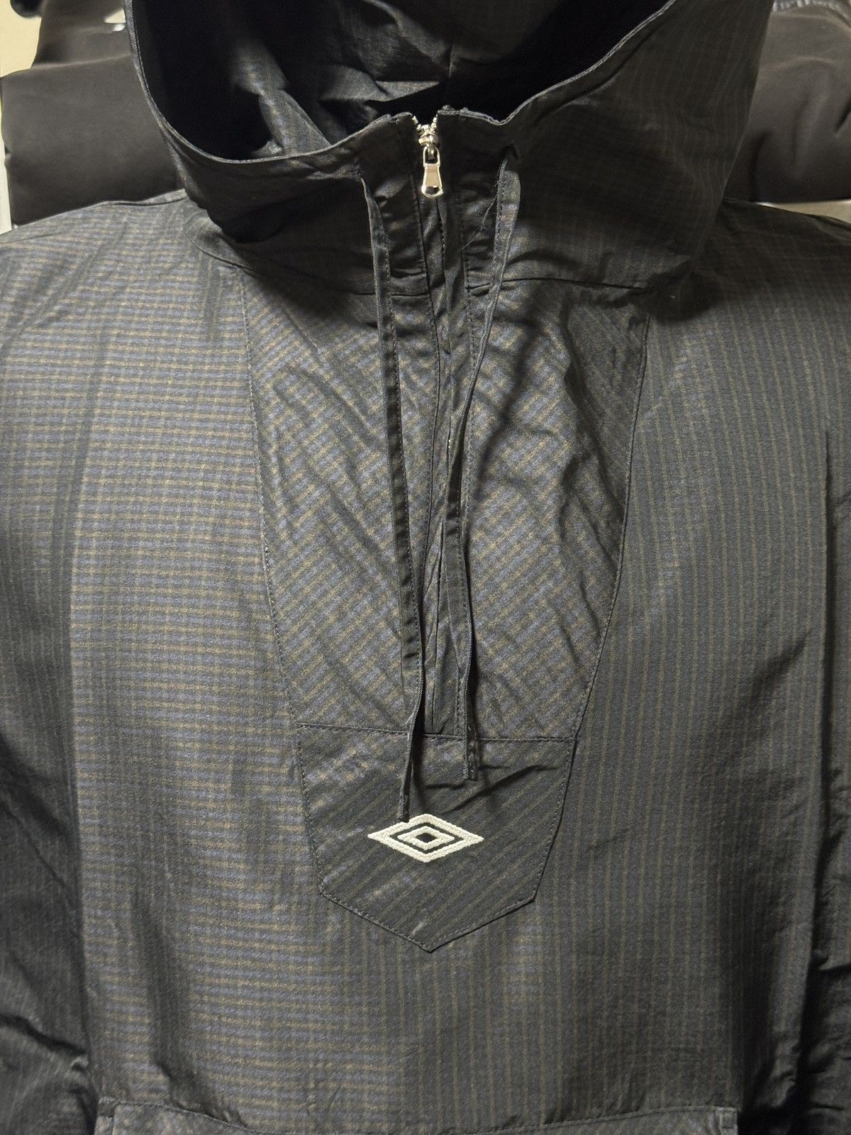 Slam Jam × Umbro DS Slam Jam Umbro Check Masked Anorak Jacket Navy Size US L / EU 52-54 / 3 - 9 Thumbnail