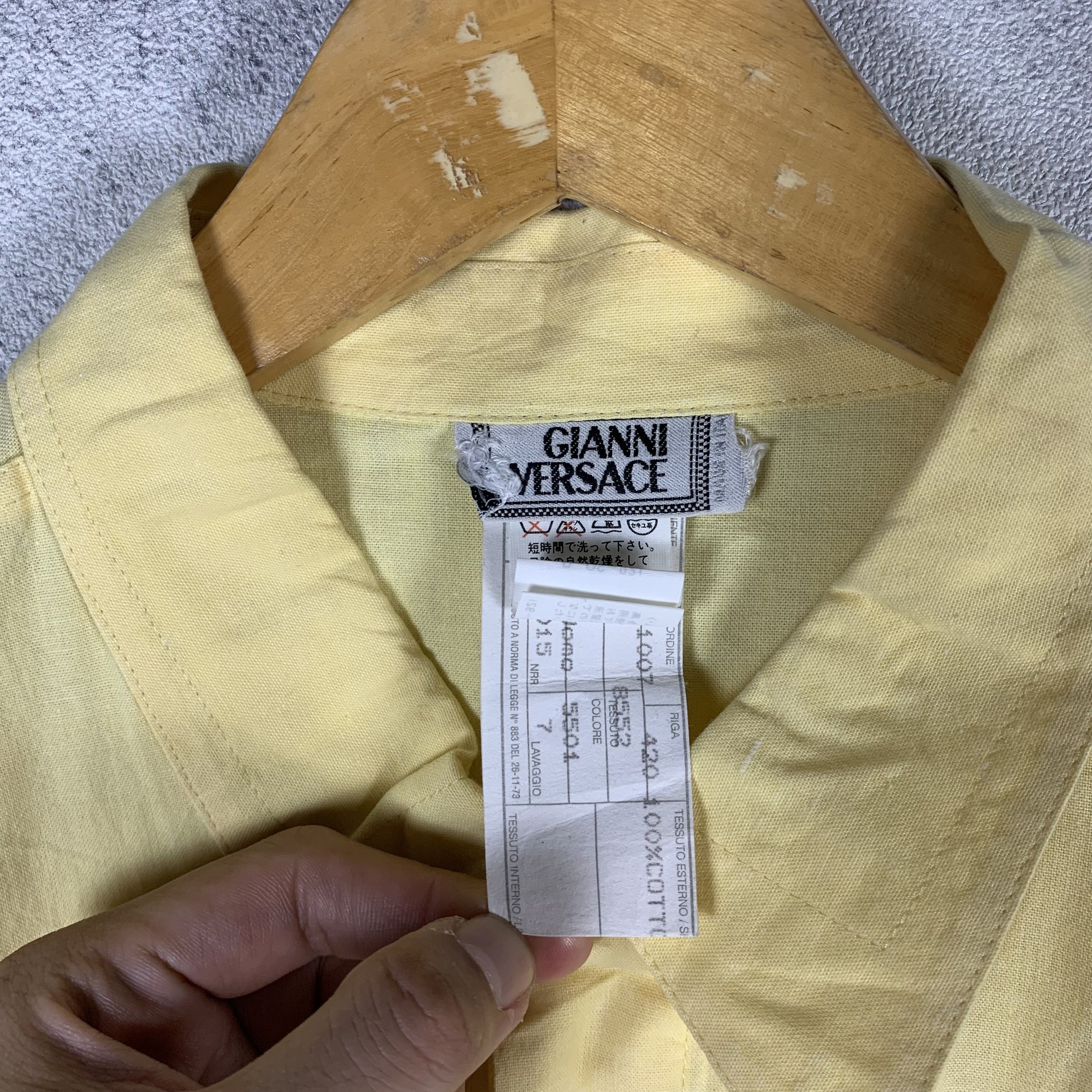 Versace Vintage 90s Gianni Versace Shirt Camicia Uomo Size US L / EU 52-54 / 3 - 7 Thumbnail