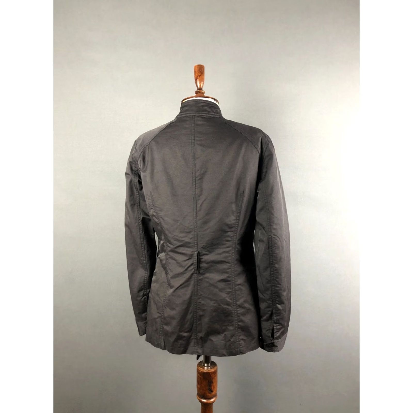 Vintage Moschino Jeans Donna Women's Jacket Size 12 Black Cotton Blend Jacket with Logo Pockets Casual Fall/Spring Womens Size 34" / US 12 / IT 48 - 3 Thumbnail