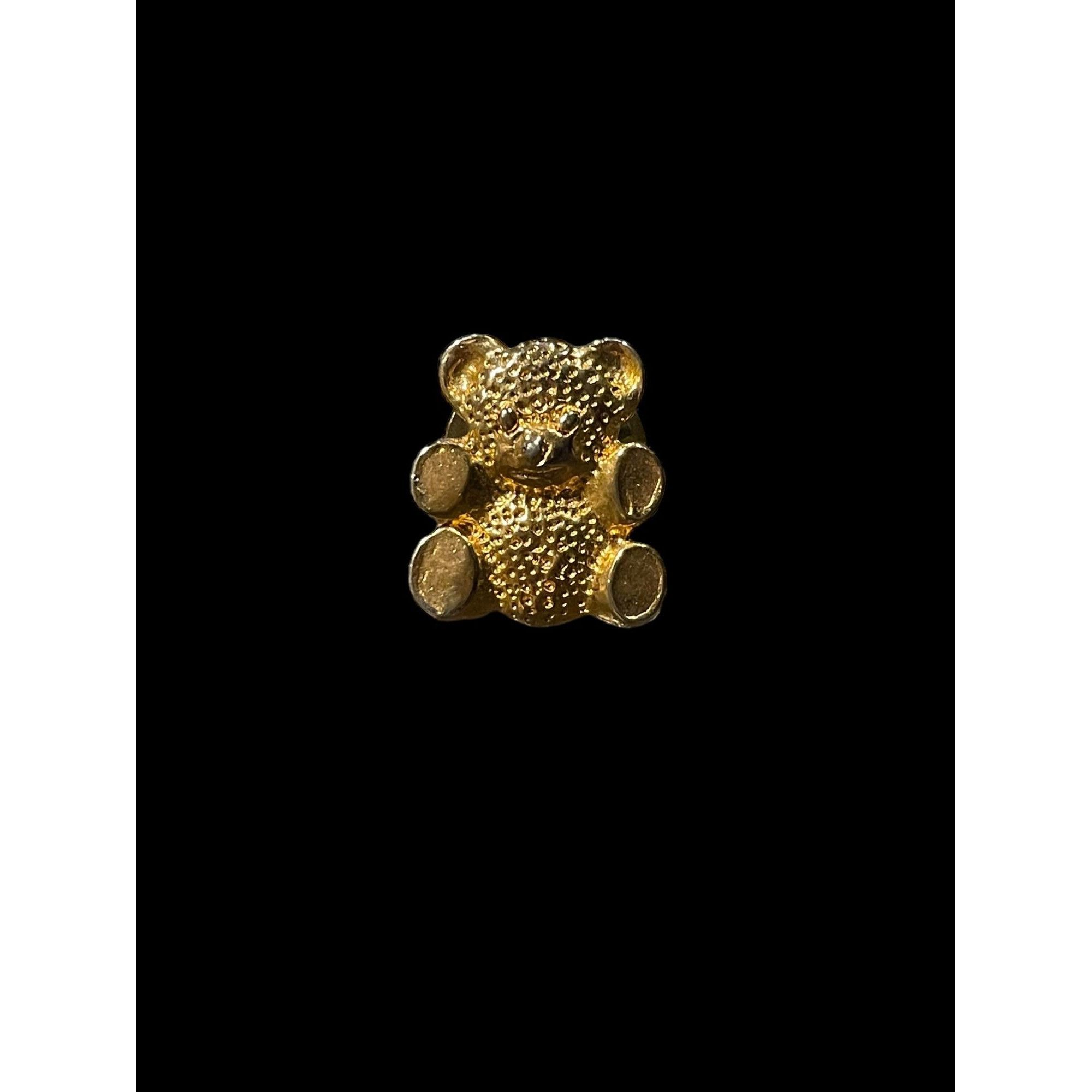Vintage Vintage Gold Tone Teddy Bear Brooch Pin Size ONE SIZE - 2 Thumbnail