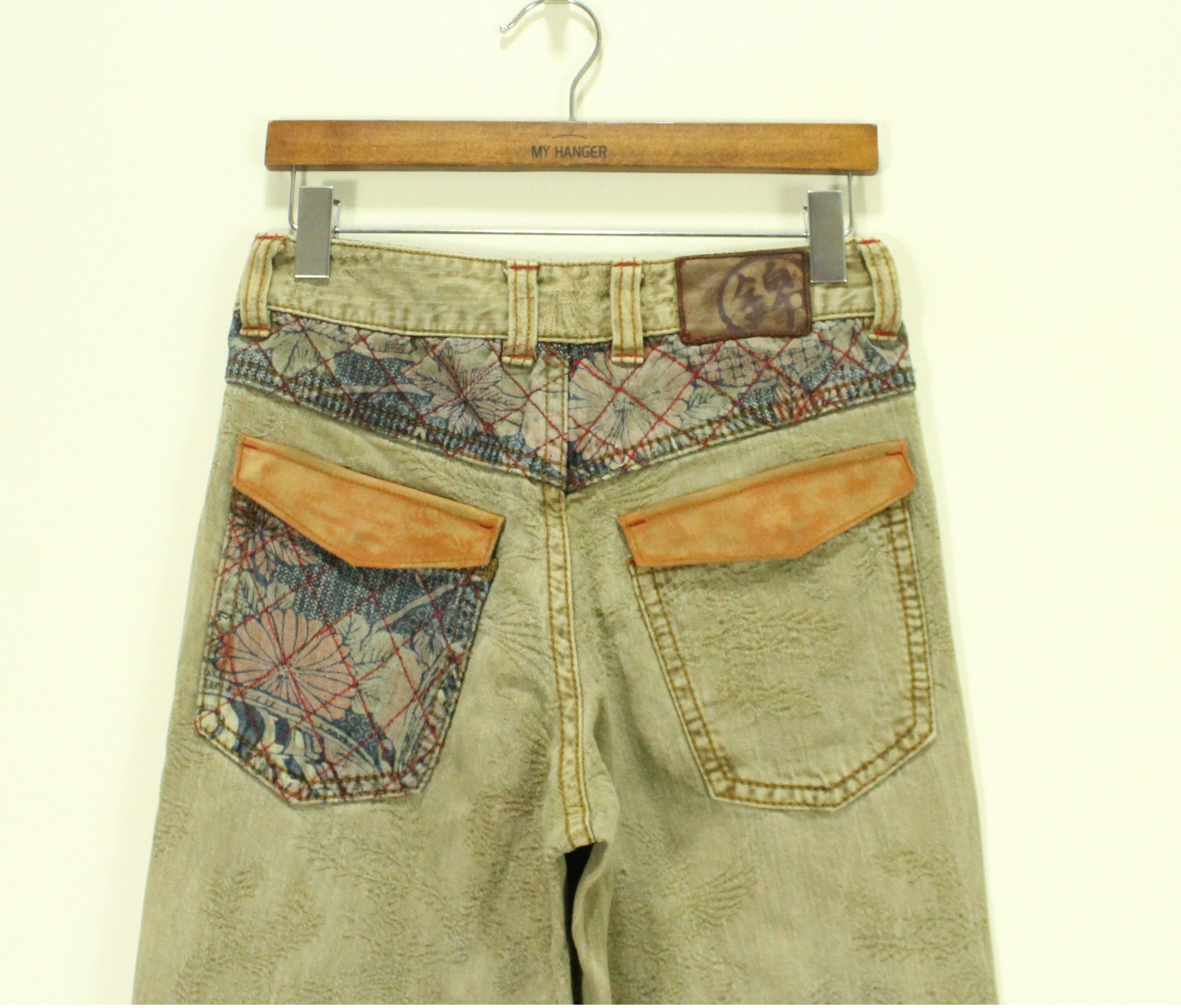 Japanese Brand Embroidered NISHIKI Denim Inspired Kapital Visvim LGB Evisu Size US 30 / EU 46 - 11 Thumbnail
