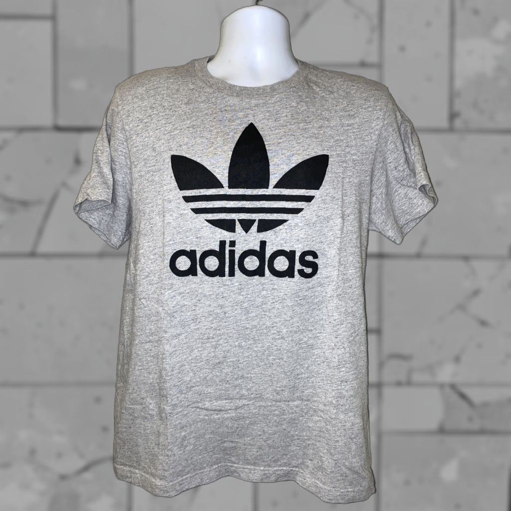 Adidas Adidas T-Shirt Men Size L Gray Short Sleeve Basic Cotton Size US L / EU 52-54 / 3 - 1 Thumbnail