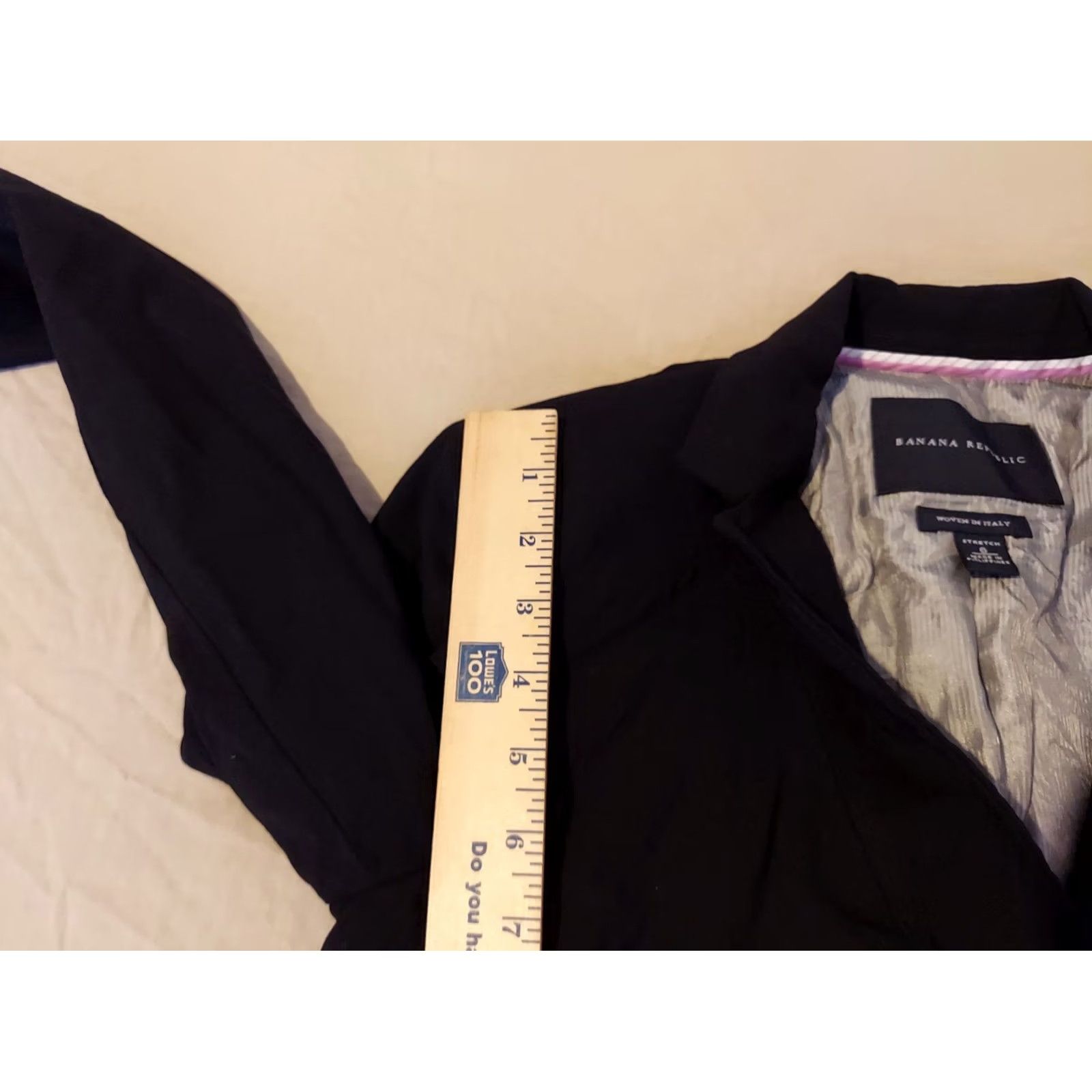 Banana Republic Banana Republic Womens Black Wool Jacket Blazer 6 Size M / US 6-8 / IT 42-44 - 5 Thumbnail