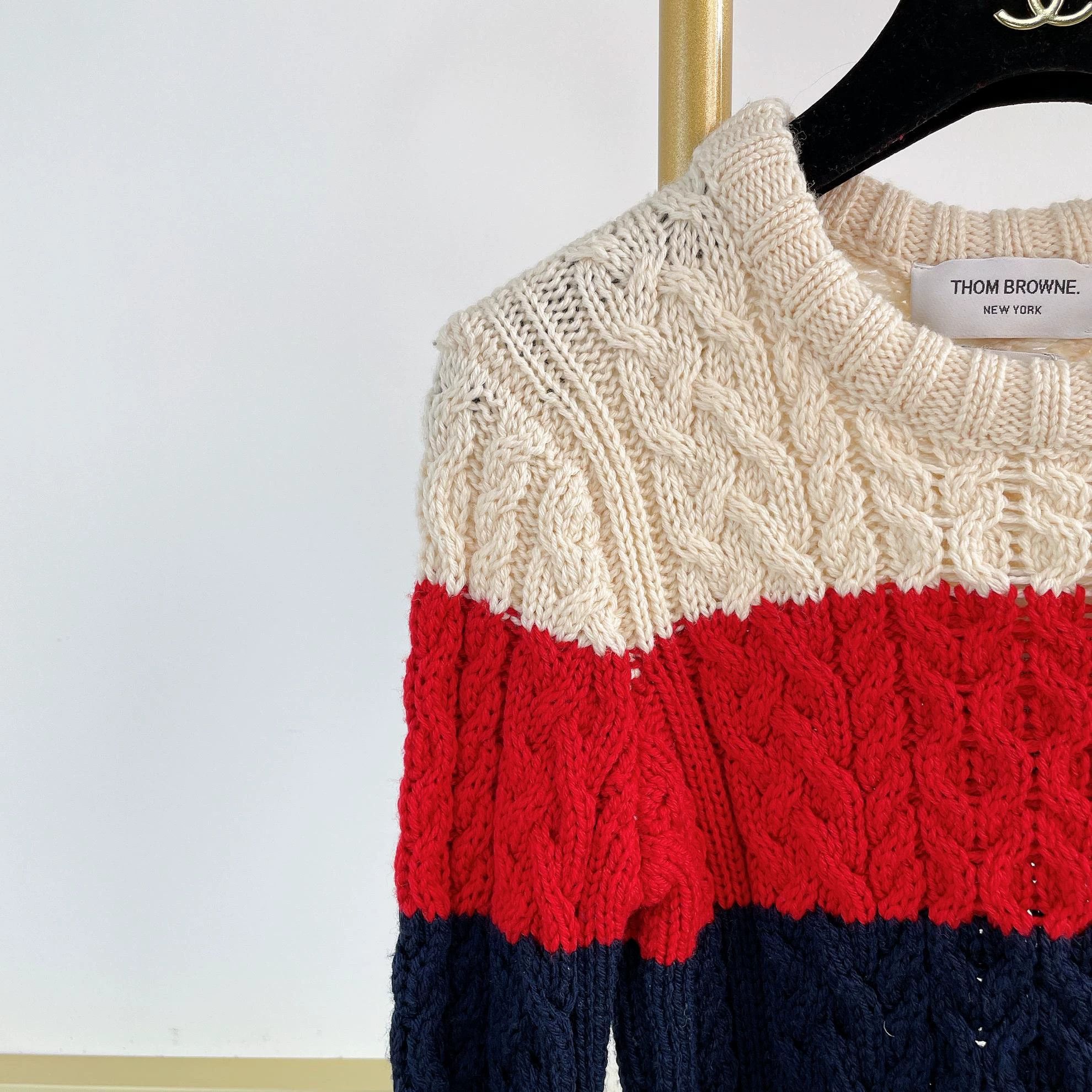Thom Browne TB crewneck colorblock stripe knit top 38 Size XS / US 0-2 / IT 36-38 - 3 Thumbnail