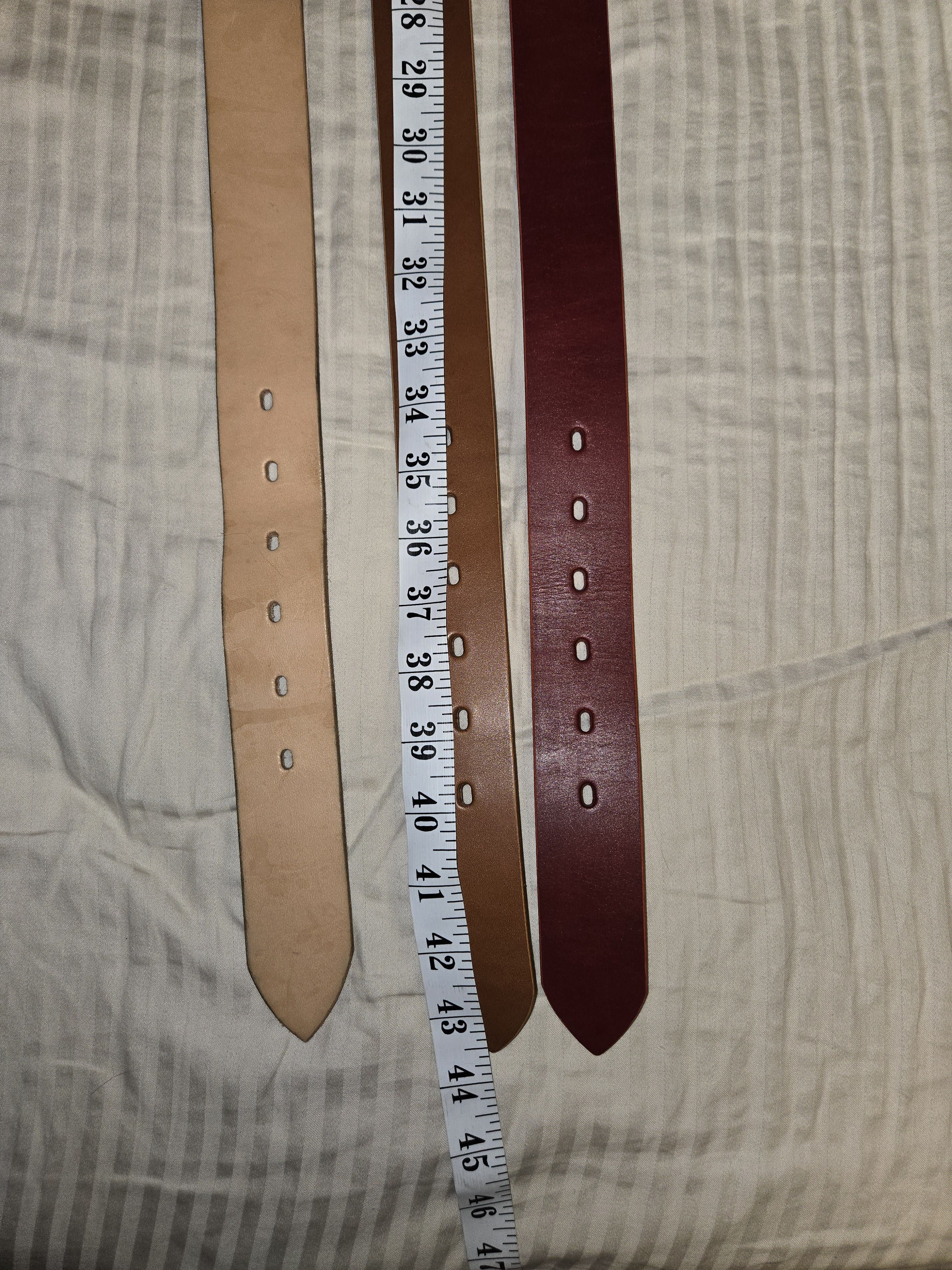 Big John BIG JOHN: Heavy Weight Himeji: 3 belts, natural, brown, red Size 36 - 7 Thumbnail