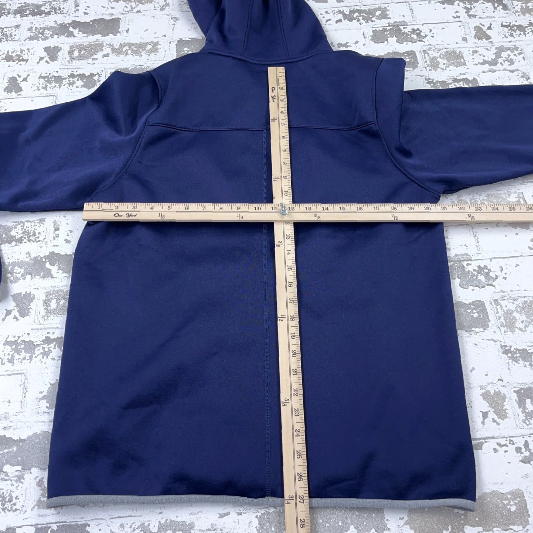 Under Armour Under Armor Hoodie Women Medium Blue Gray Sweatshirt Center Logo Loose Size M / US 6-8 / IT 42-44 - 6 Thumbnail
