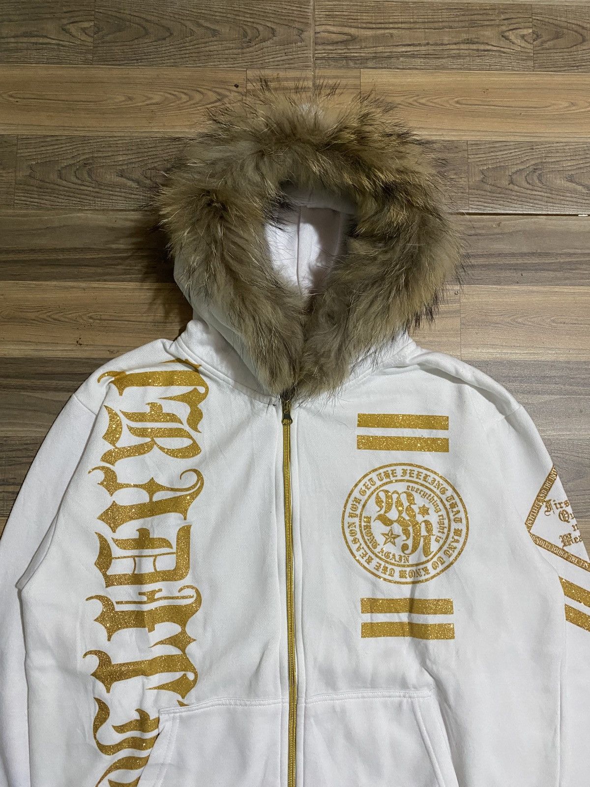 Japanese Brand JAPANESE BRAND FUR HOODIES ORIGINAL REMAKGEAR Size US L / EU 52-54 / 3 - 4 Thumbnail