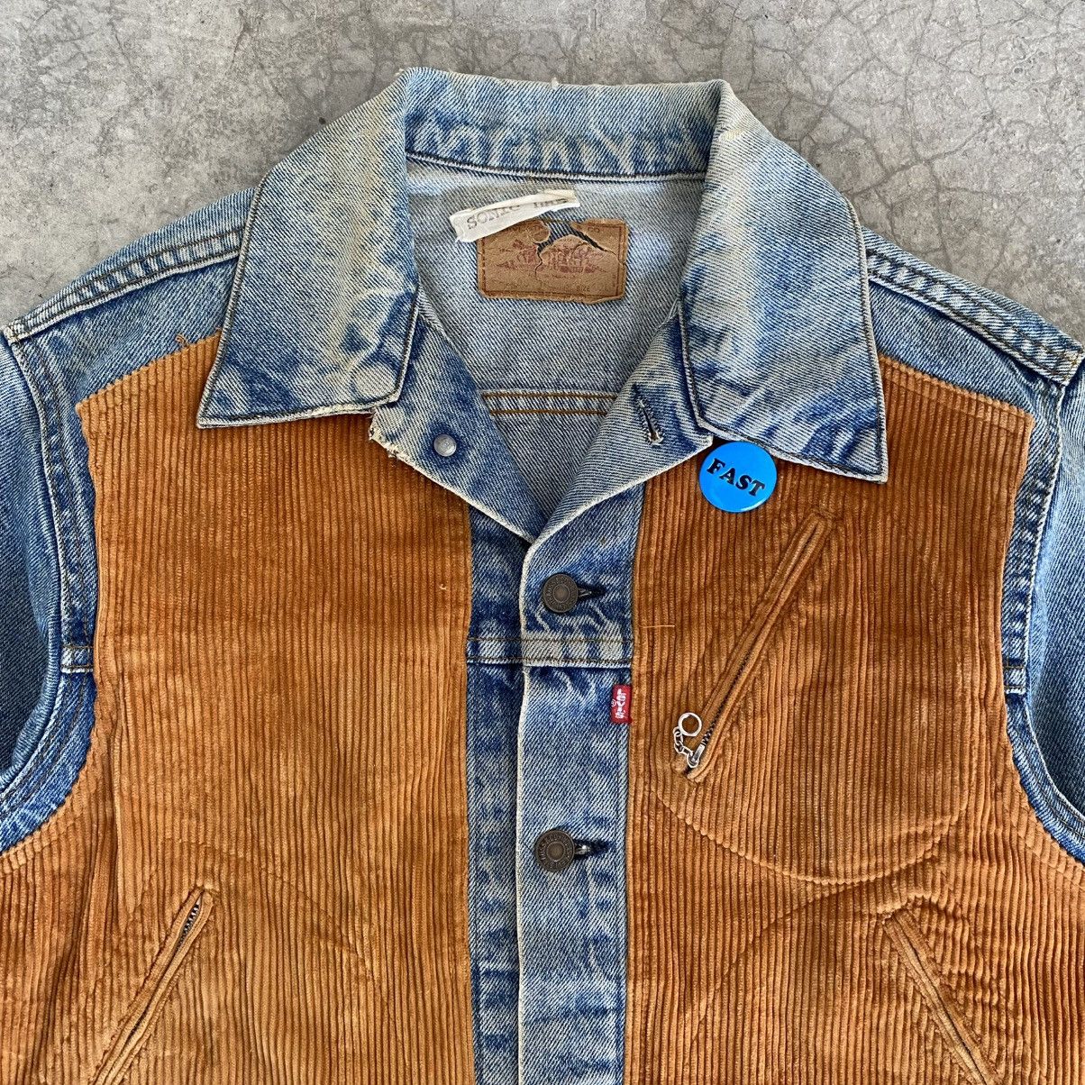 Sonic Lab 80’s Levis X Sonic Lab Reconstructed Panel Trucker Jacket Size US M / EU 48-50 / 2 - 6 Thumbnail