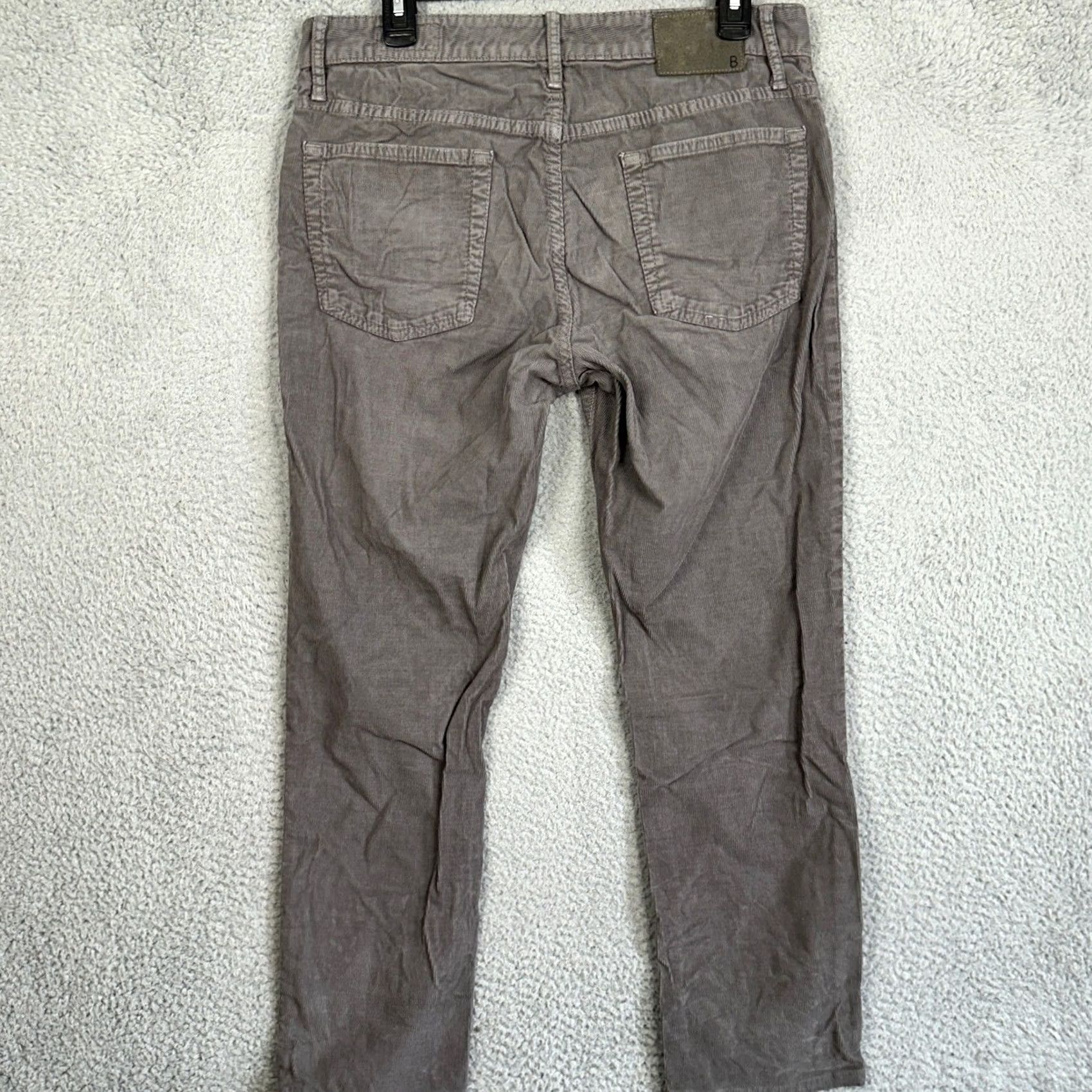 Bonobos Bonobos Pants Mens 32X30 Grey Tailored French Corduroy Chino Stretch Made In USA Size US 32 / EU 48 - 2 Thumbnail