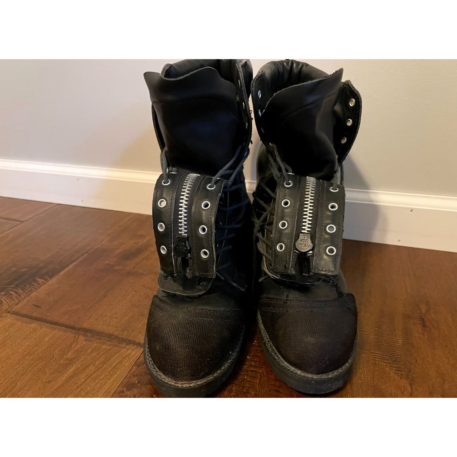 Vintage VINTAGE Ranger Firewalker Boots USA Black Leather Work Boot Men's 8M Size US 8 / EU 41 - 4 Thumbnail