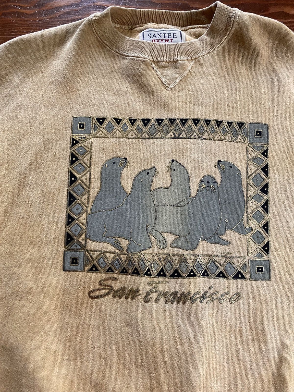 Vintage Vintage 90’s Seals San Francisco Crewneck Sweatshirt Size US XL / EU 56 / 4 - 3 Thumbnail