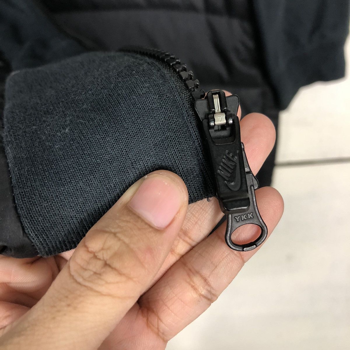 Nike 📌Rich Black Running Quilted Puffer Jacket Nike Hoodie Size US L / EU 52-54 / 3 - 17 Thumbnail