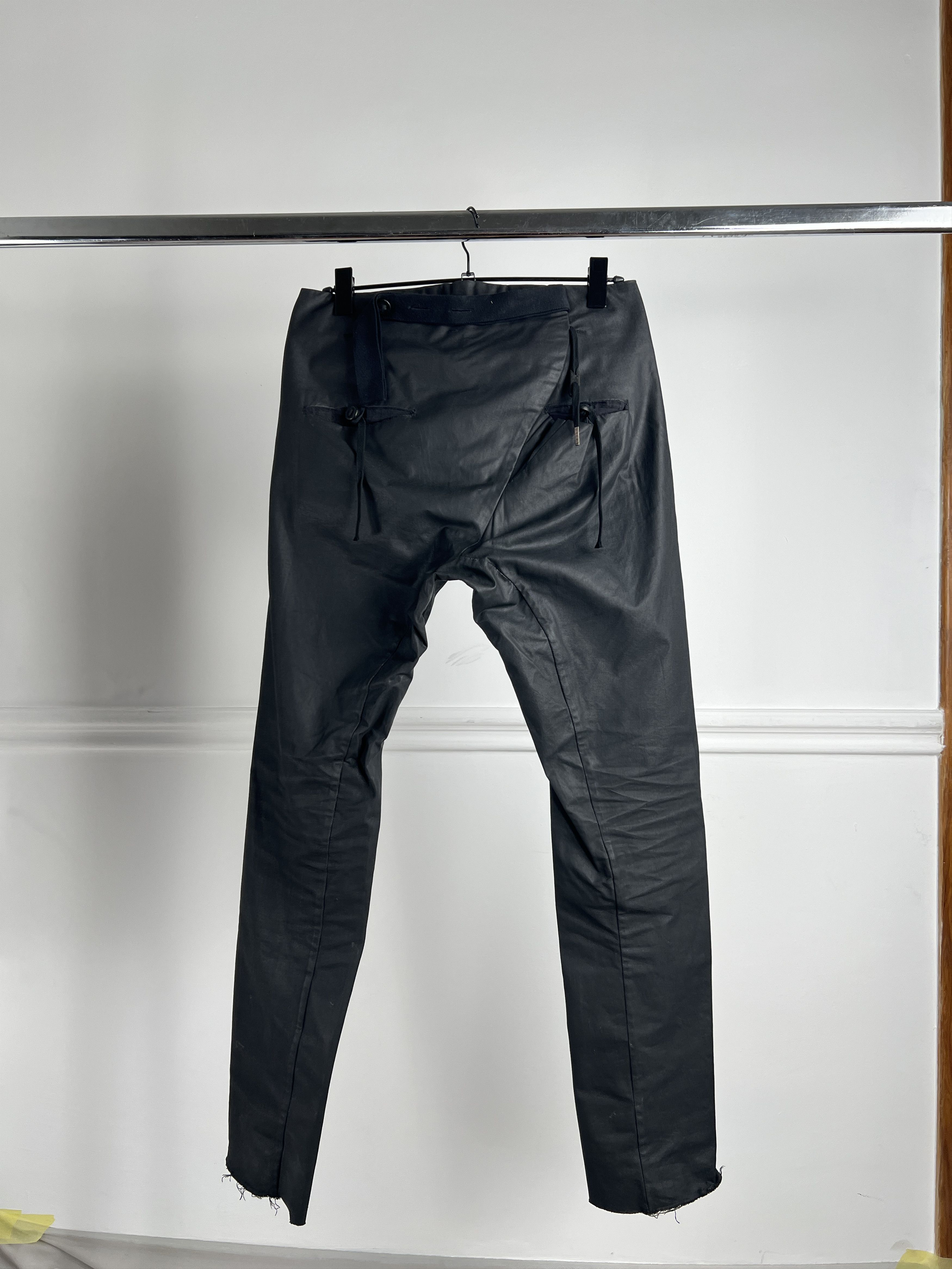 Waxed black Boris Bidjan Saberi pants