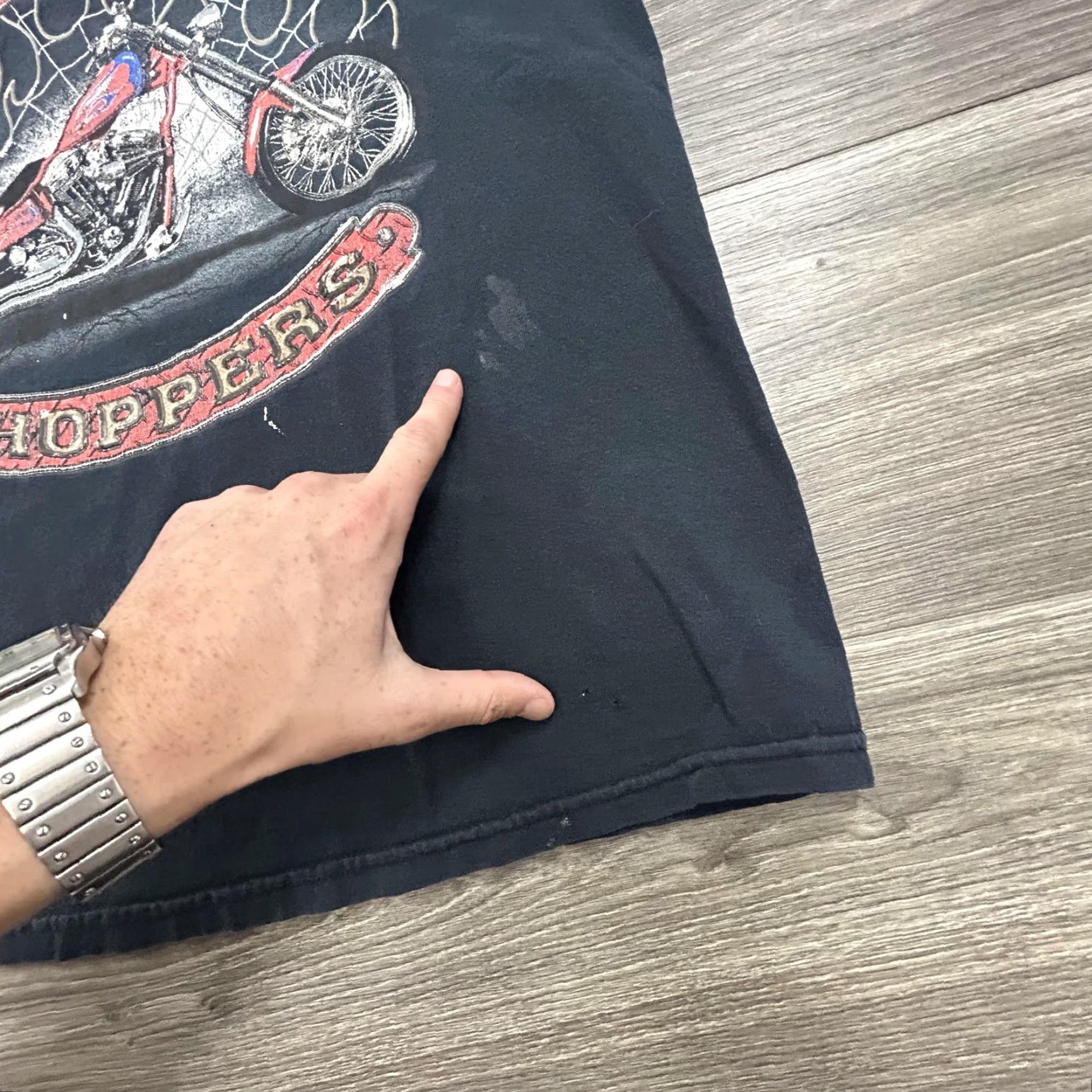 Gildan VINTAGE American Choppers Shirt Mens XL Black Motorcycle Biker Graphic T-Shirt Tee Size US XL / EU 56 / 4 - 7 Thumbnail