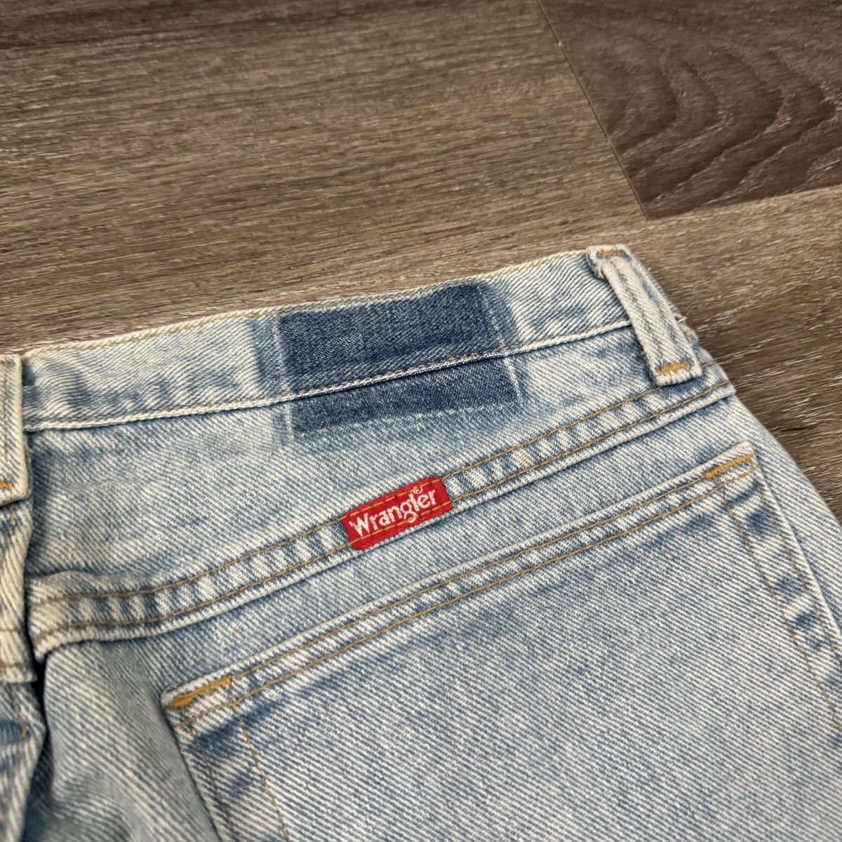 StraightFaded × Vintage × Wrangler Vintage 90s Wrangler faded wide leg jeans essential Size US 32 / EU 48 - 3 Thumbnail
