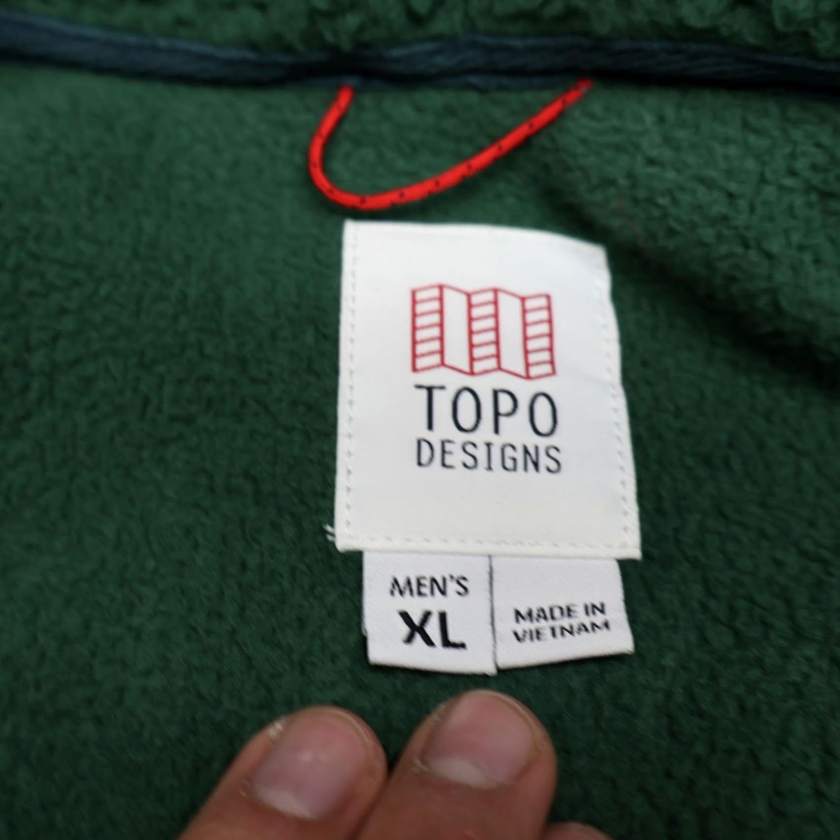 Topo Designs VINTAGE Topo Designs Jacket Men XL Green Subalpine Sherpa Fleece Full Zip Hike Outdoor Size US XL / EU 56 / 4 - 7 Thumbnail