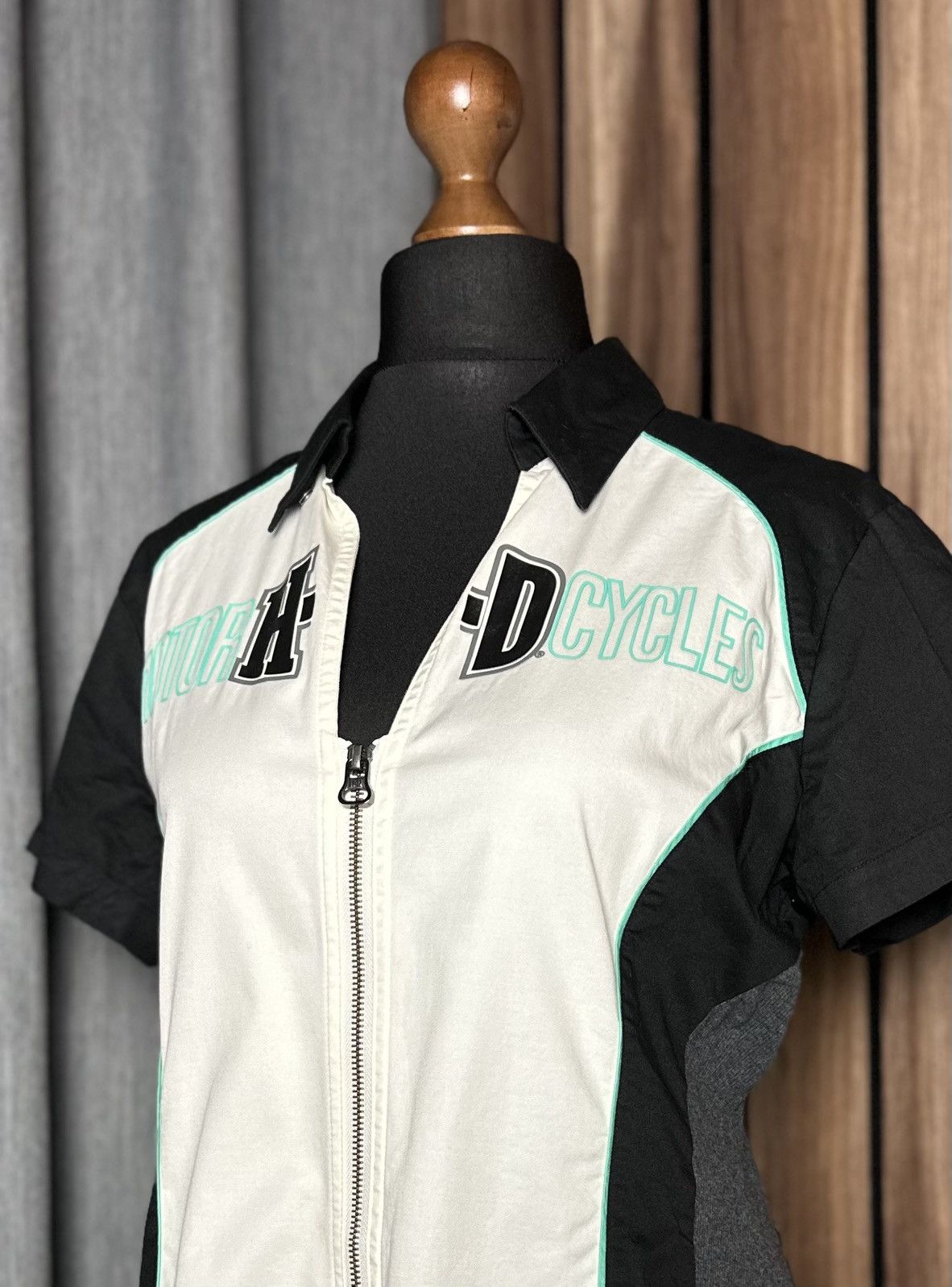 Harley Davidson × Vintage Vintage Harley-Davidson Bike Logo Shirt Racing Women's M Size M / US 6-8 / IT 42-44 - 4 Thumbnail