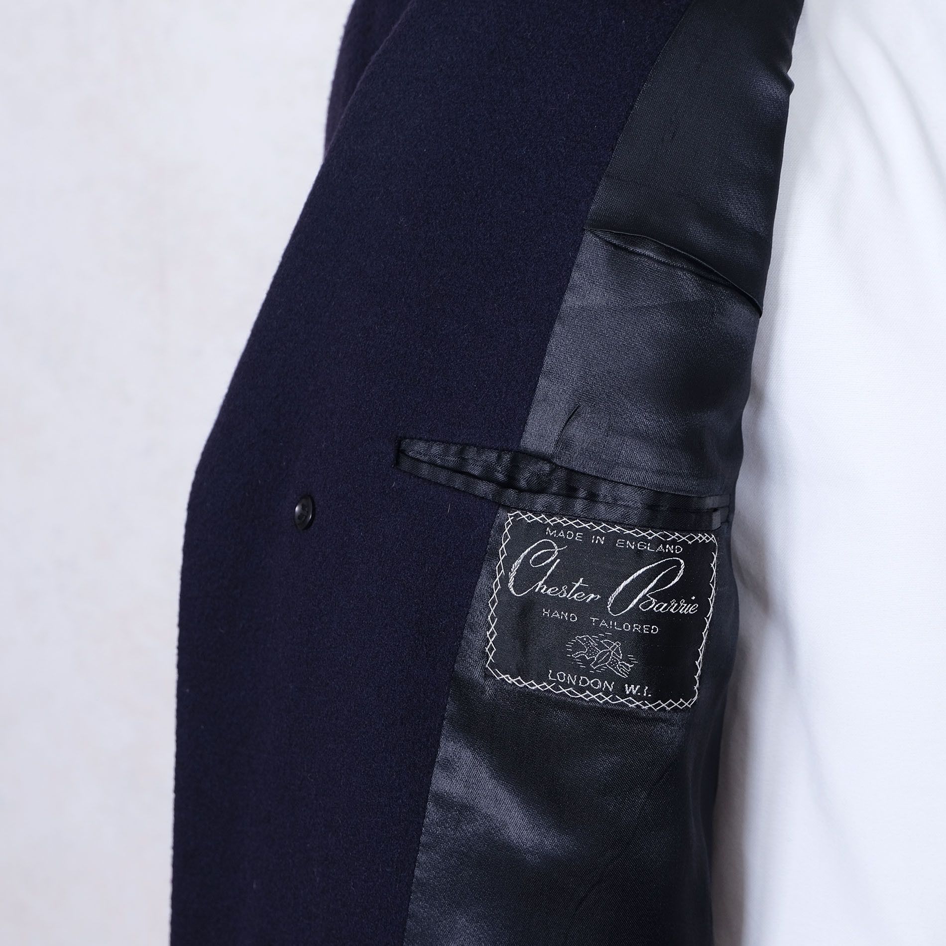 Chester Barrie Chester Barrie, blue cashmere coat, size 42UK Size US L / EU 52-54 / 3 - 6 Thumbnail