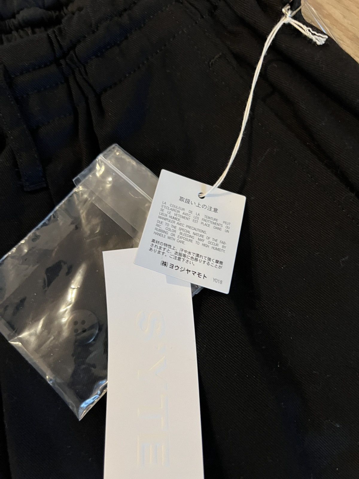 Yohji Syte Cotton Twill Knee Tuck Cargo Pants