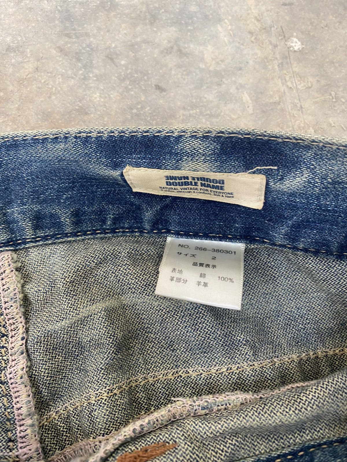 Hysteric Glamour Sick☠️ DoubleName Double Waist Wash Jeans Punk Grunge Size US 32 / EU 48 - 8 Thumbnail