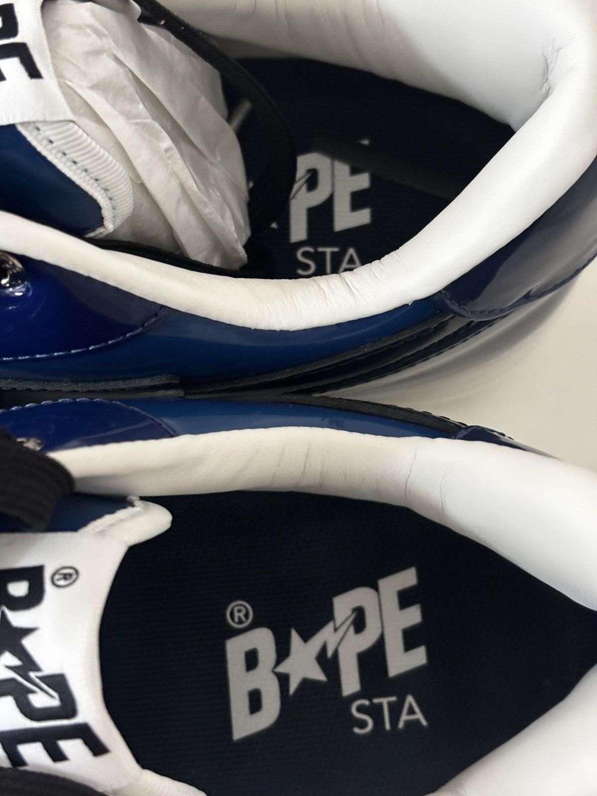 Bape Authentic ape bape bape sta Icon US 8 navy blue new Size US 8 / EU 41 - 5 Thumbnail
