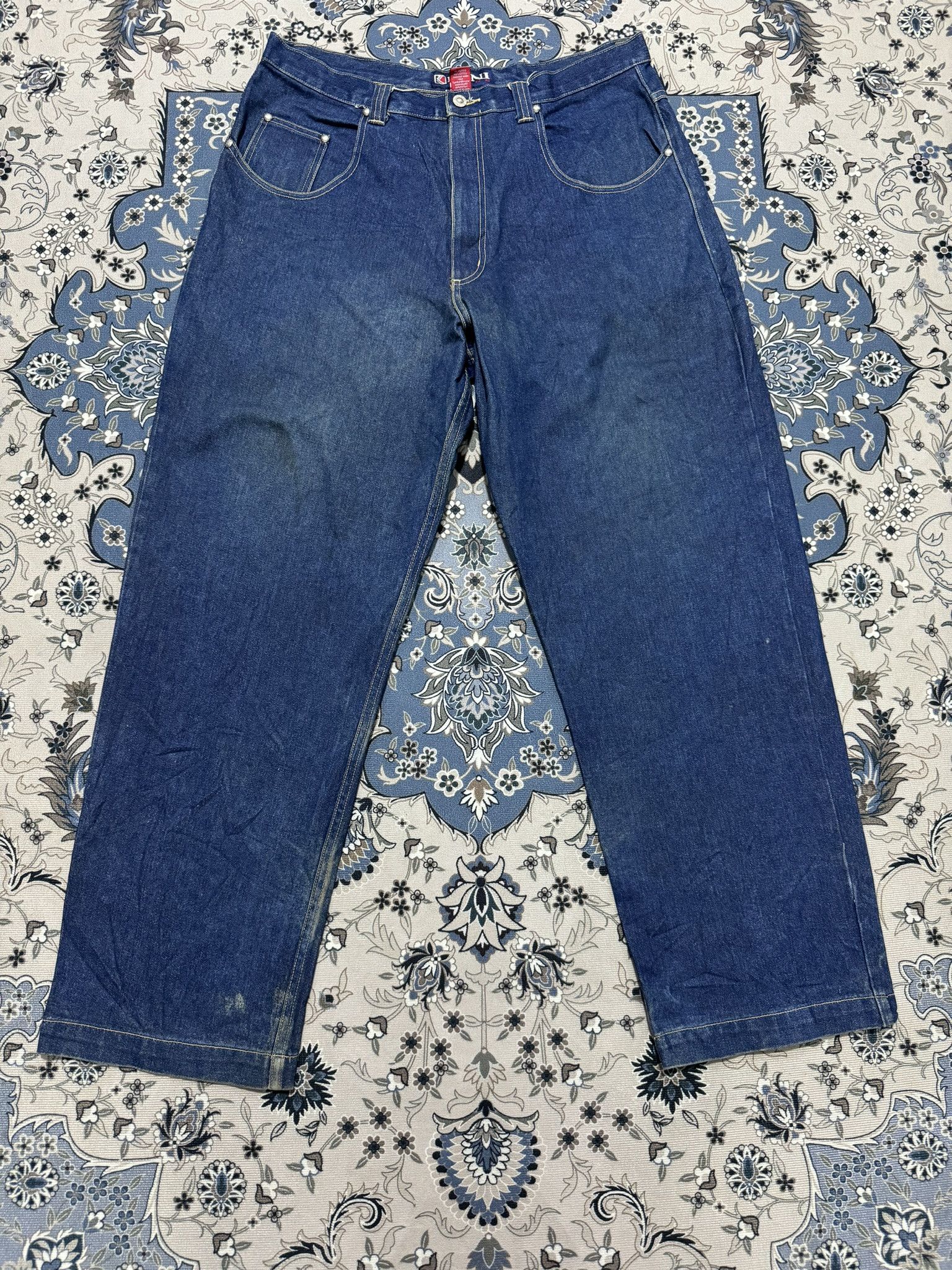 Karl Kani × Vintage Vintage 90's Karl Kani Tupac Baggy Skateboard Hip Hop Jeans Size US 38 / EU 54 - 1 Thumbnail