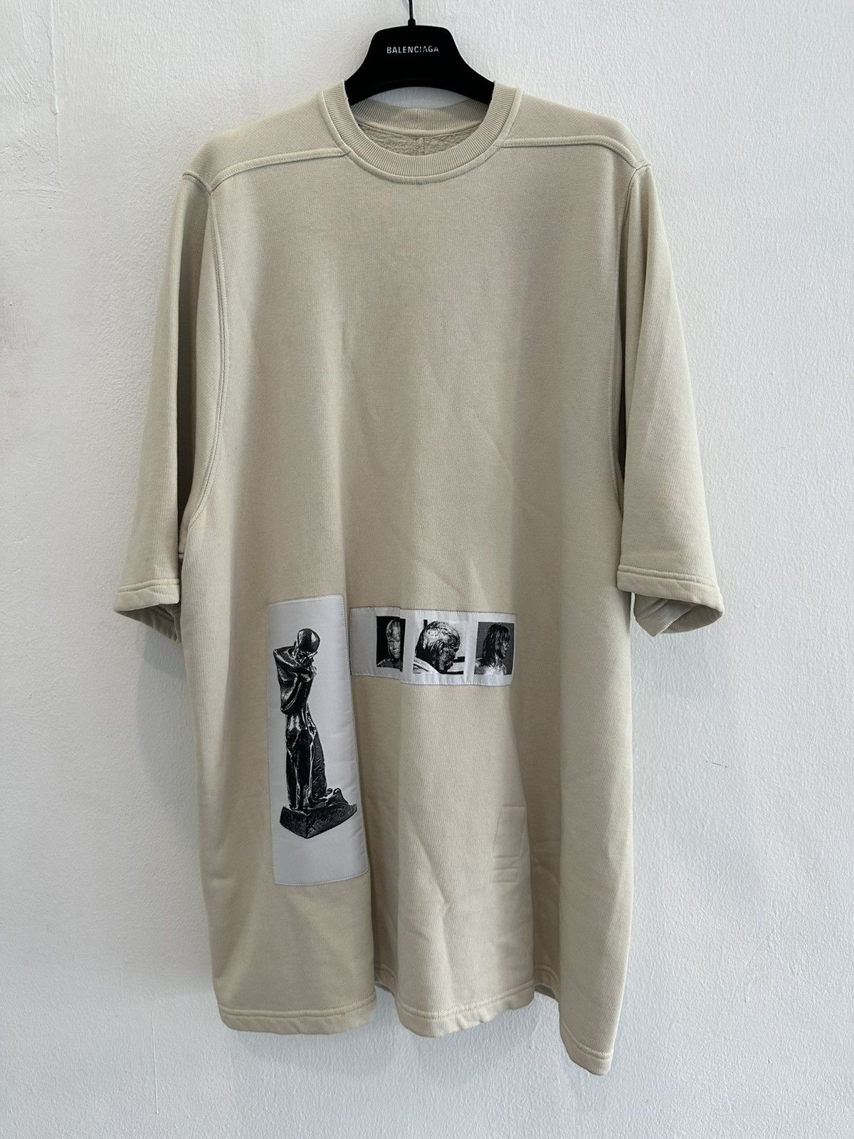 Rick Owens Drkshdw Rick Owens DRKSHDW Patches Level Short Sleeve Sweatshirt Size US L / EU 52-54 / 3 - 1 Thumbnail