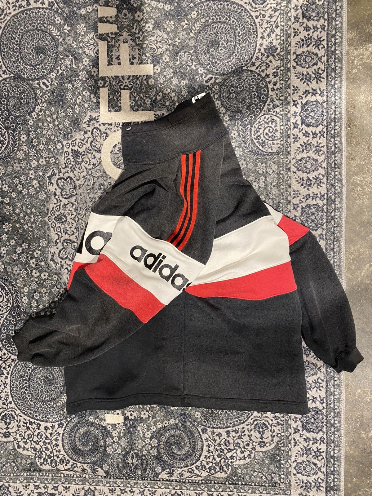 Adidas Vintage Adidas 3 Stripes Colourblock Crewneck Sweatshirt Size US XXL / EU 58 / 5 - 3 Thumbnail