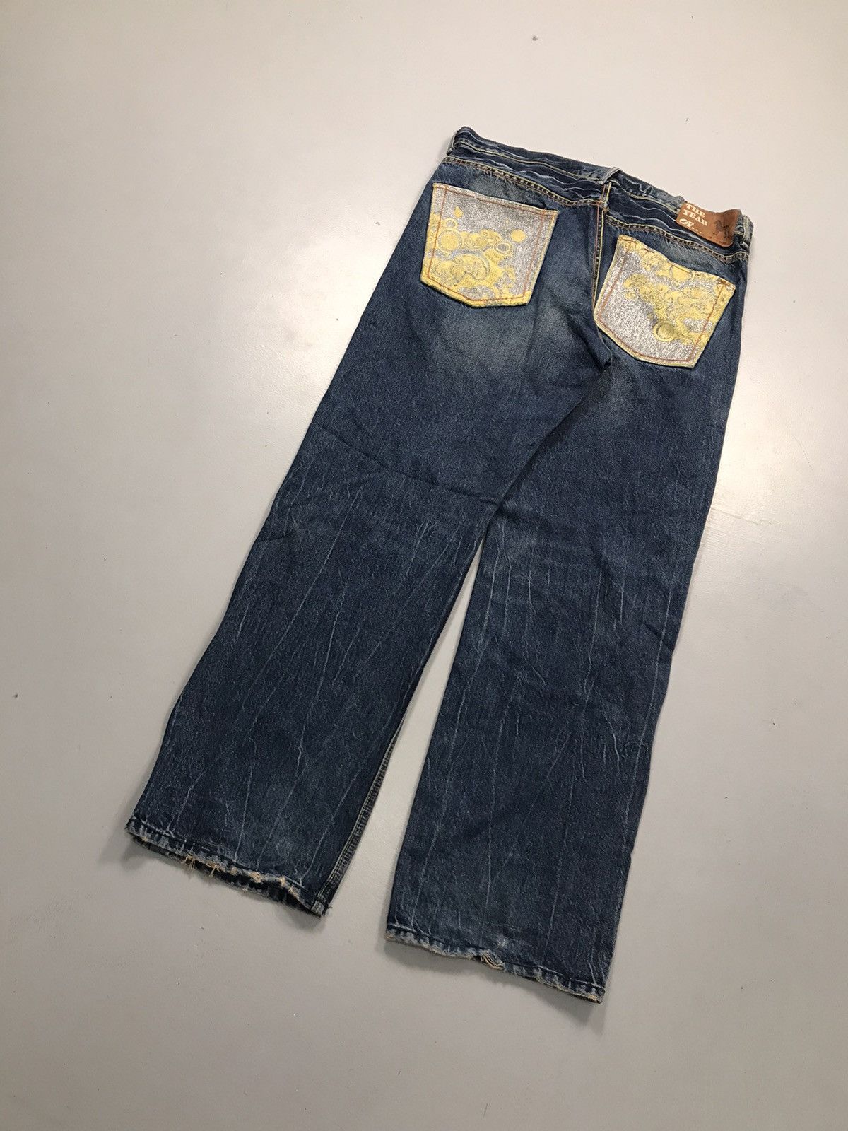 JNCO Vintage The year of embroidered denim Size US 38 / EU 54 - 9 Thumbnail