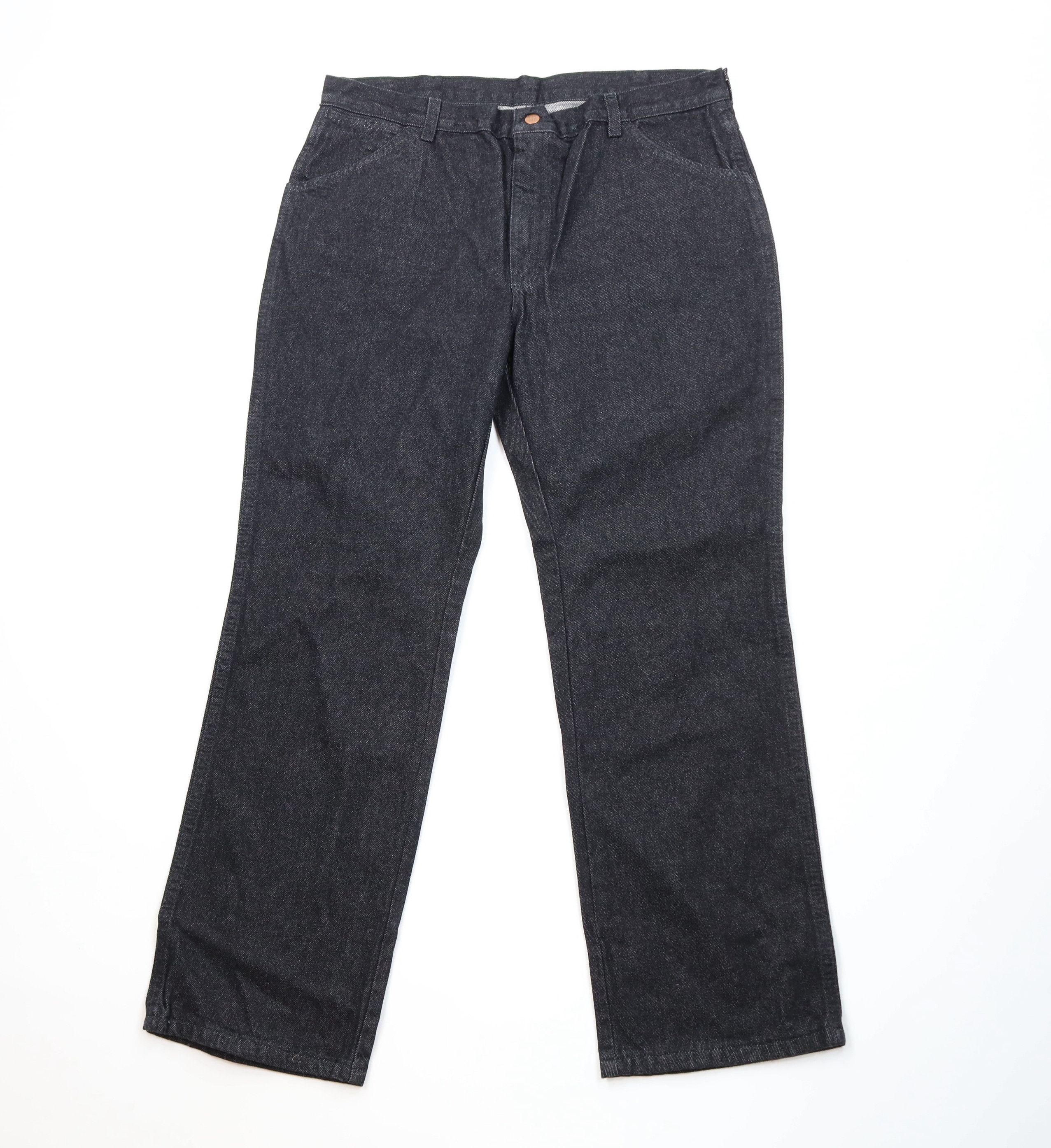 Vintage Vintage 90s Streetwear Wide Leg Denim Jeans Black Cotton Size US 38 / EU 54 - 1 Thumbnail