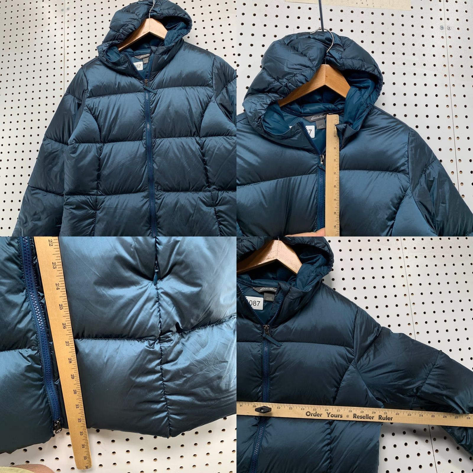 Eddie Bauer Eddie Bauer Down Puffer Parka Jacket Womens Large Blue Luna Quilted Coat Size L / US 10 / IT 46 - 9 Thumbnail
