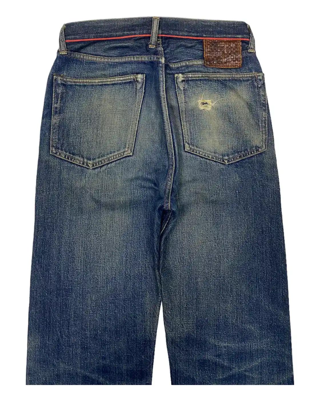 Kapital 🔥KAPITAL LEGS SELVEDGE DISTRESSED DENIM JEANS Size US 30 / EU 46 - 7 Thumbnail