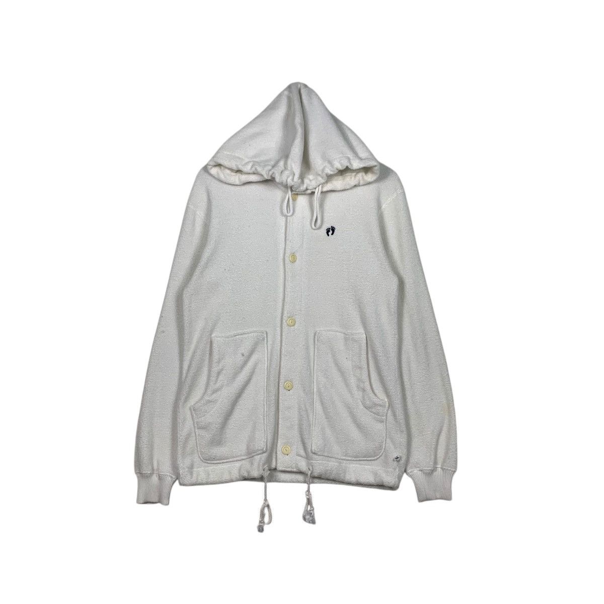 Hang Ten HANGTEN Small Logo White Zipper Hoodies Sweatshirt #2016-C87 Size US L / EU 52-54 / 3 - 1 Thumbnail