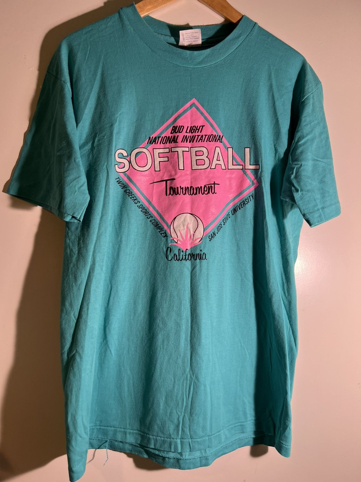 Vintage 80’s 90’s VTG Vintage Bud Light California Softball T Shirt Size US L / EU 52-54 / 3 - 1 Thumbnail